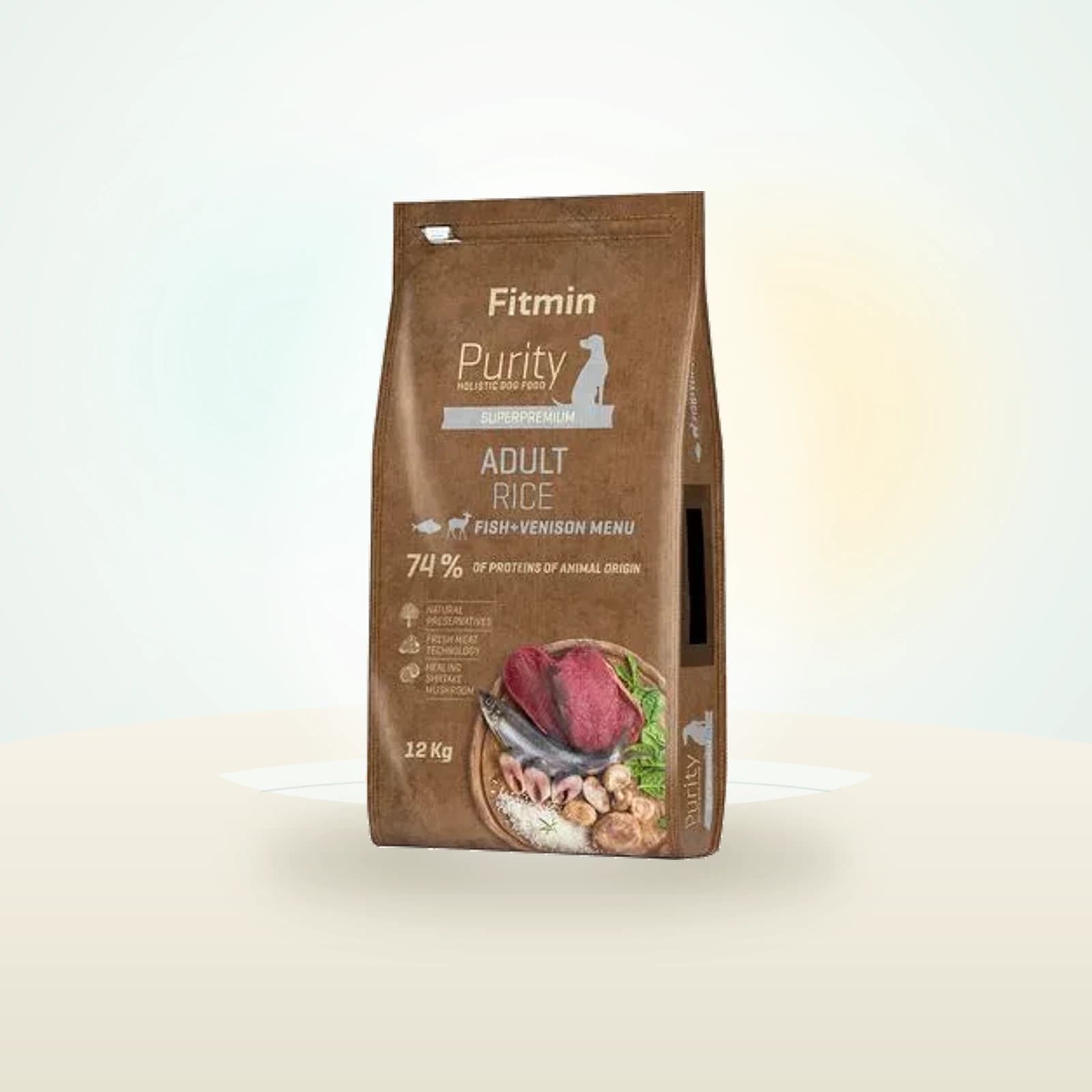 FITMIN Dog Purity Adult rizs, hal & szarvas