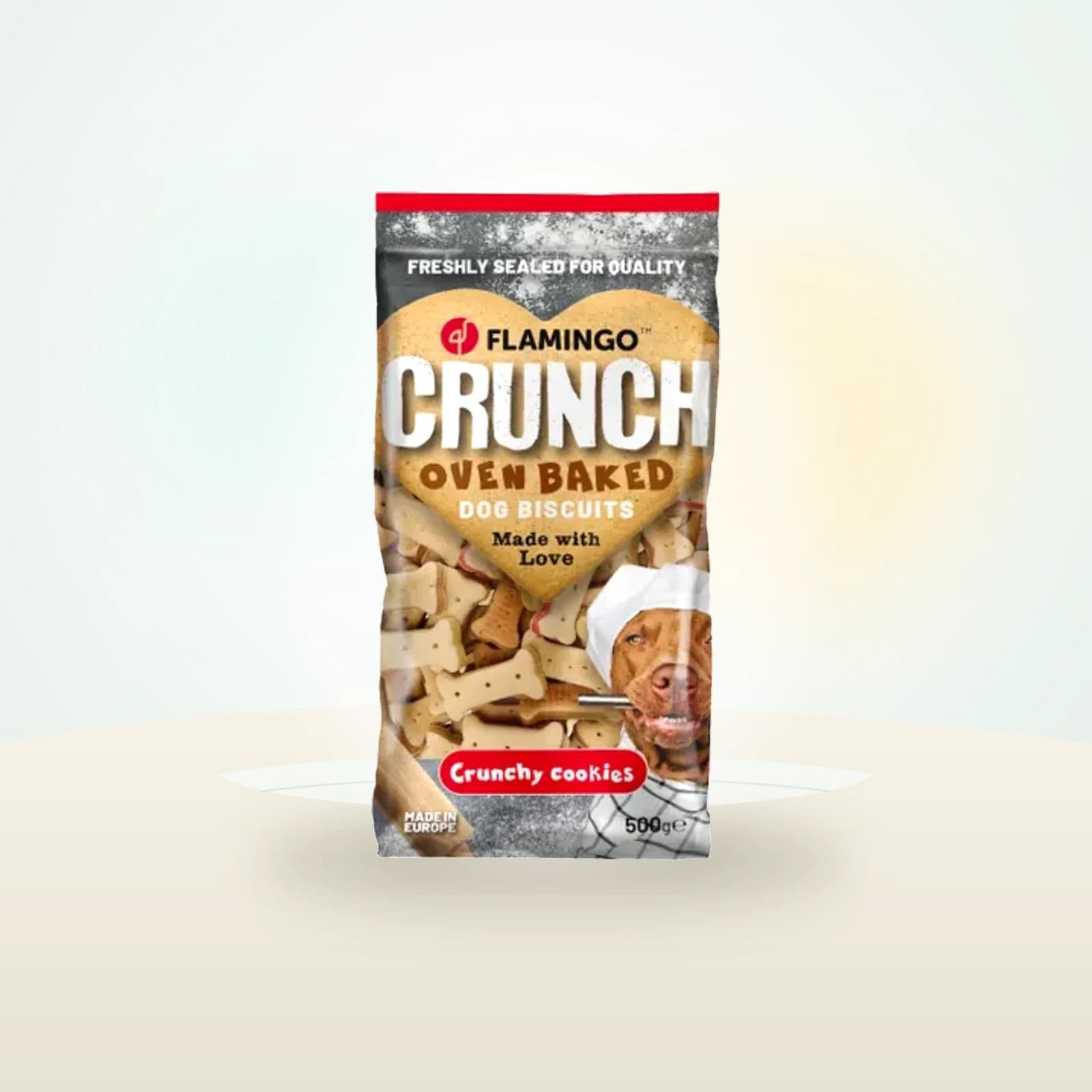 Flamingo Crunch Oven Baked - Dog Biscuits - Sandwich Bones