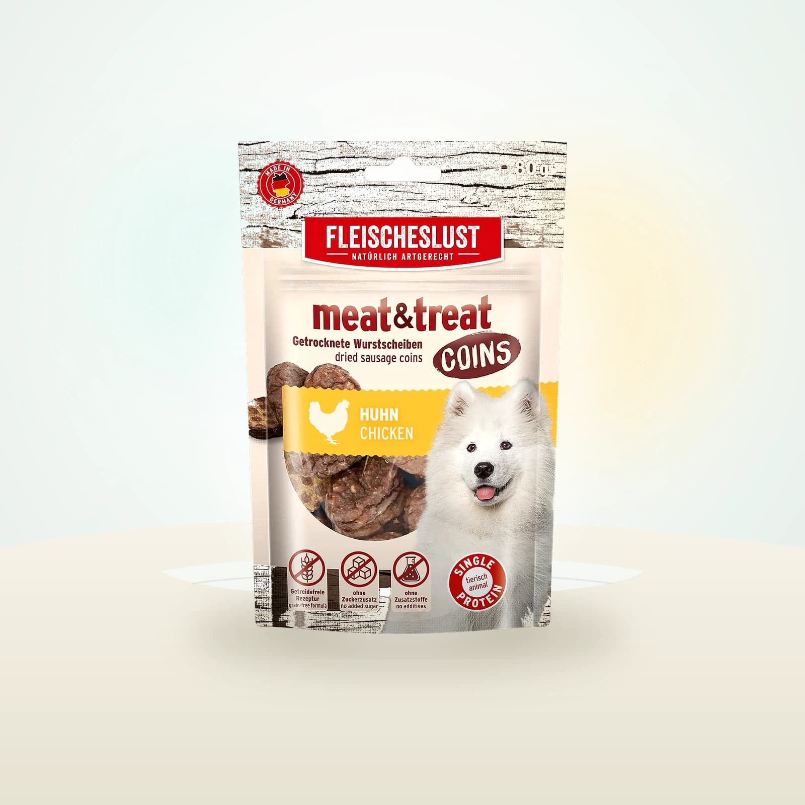 Fleischeslust meat & treat Coins Huhn