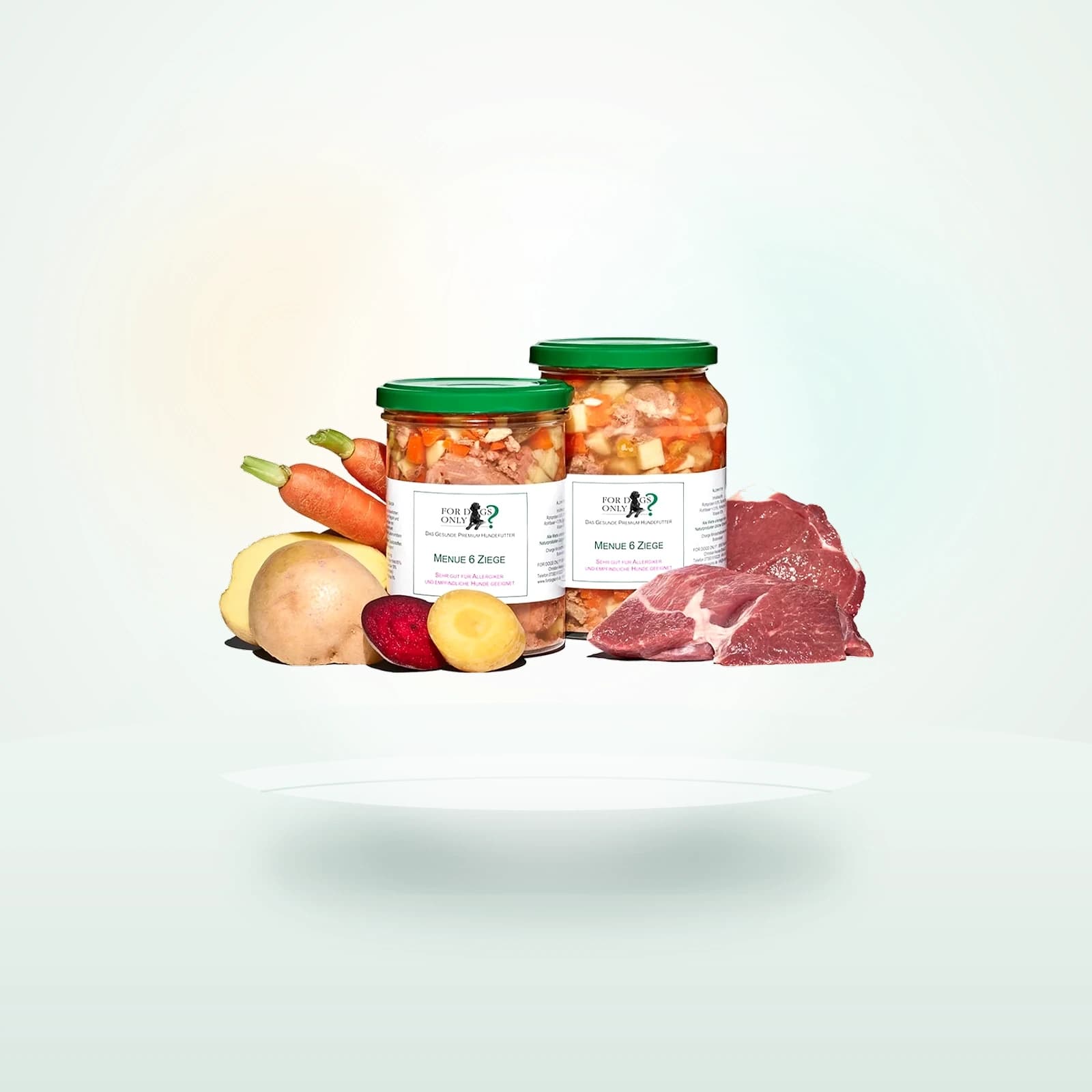 For Dogs Only Premium Hundefutter Menue Ziege