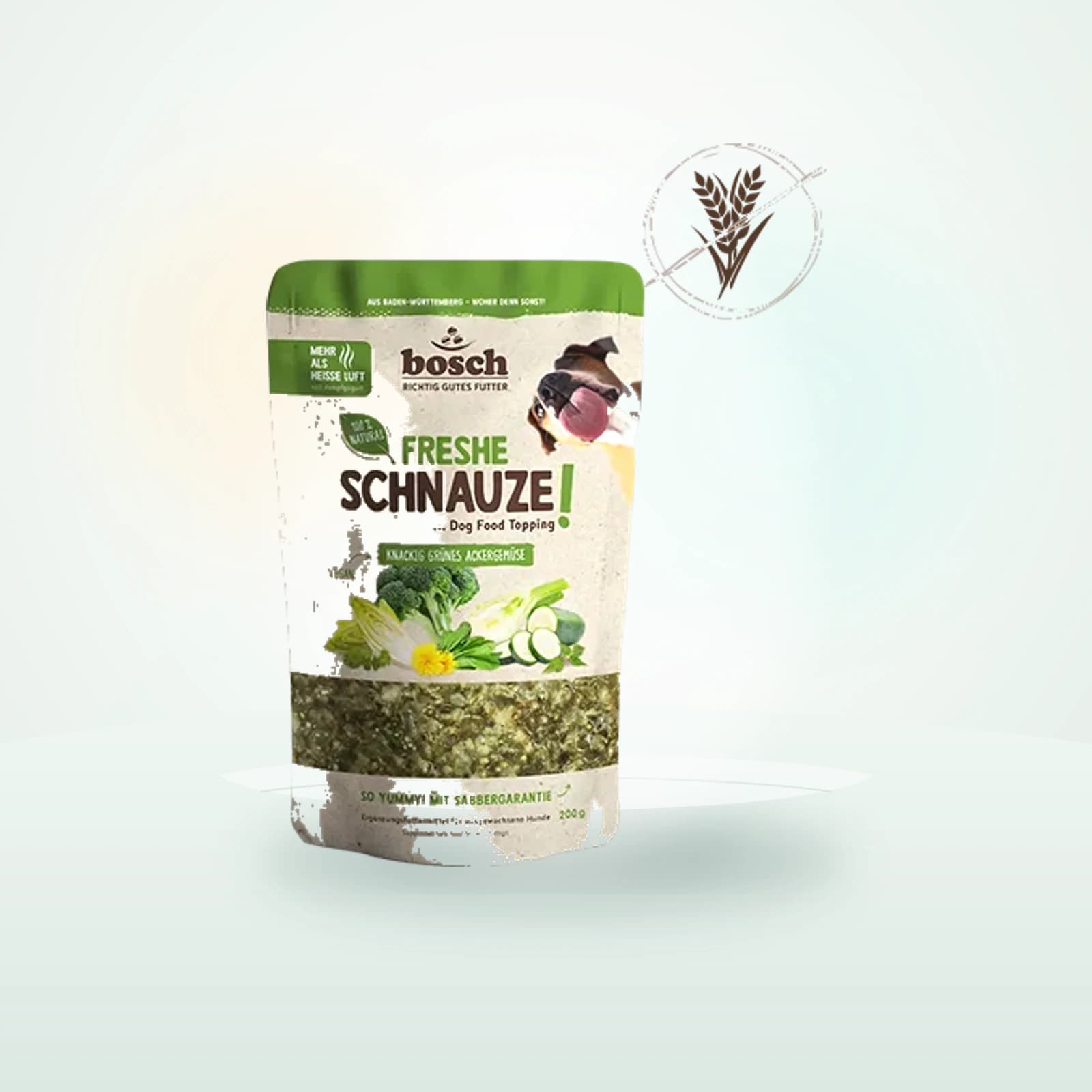 Freshe Schnauze knackig grünes Ackergemüse