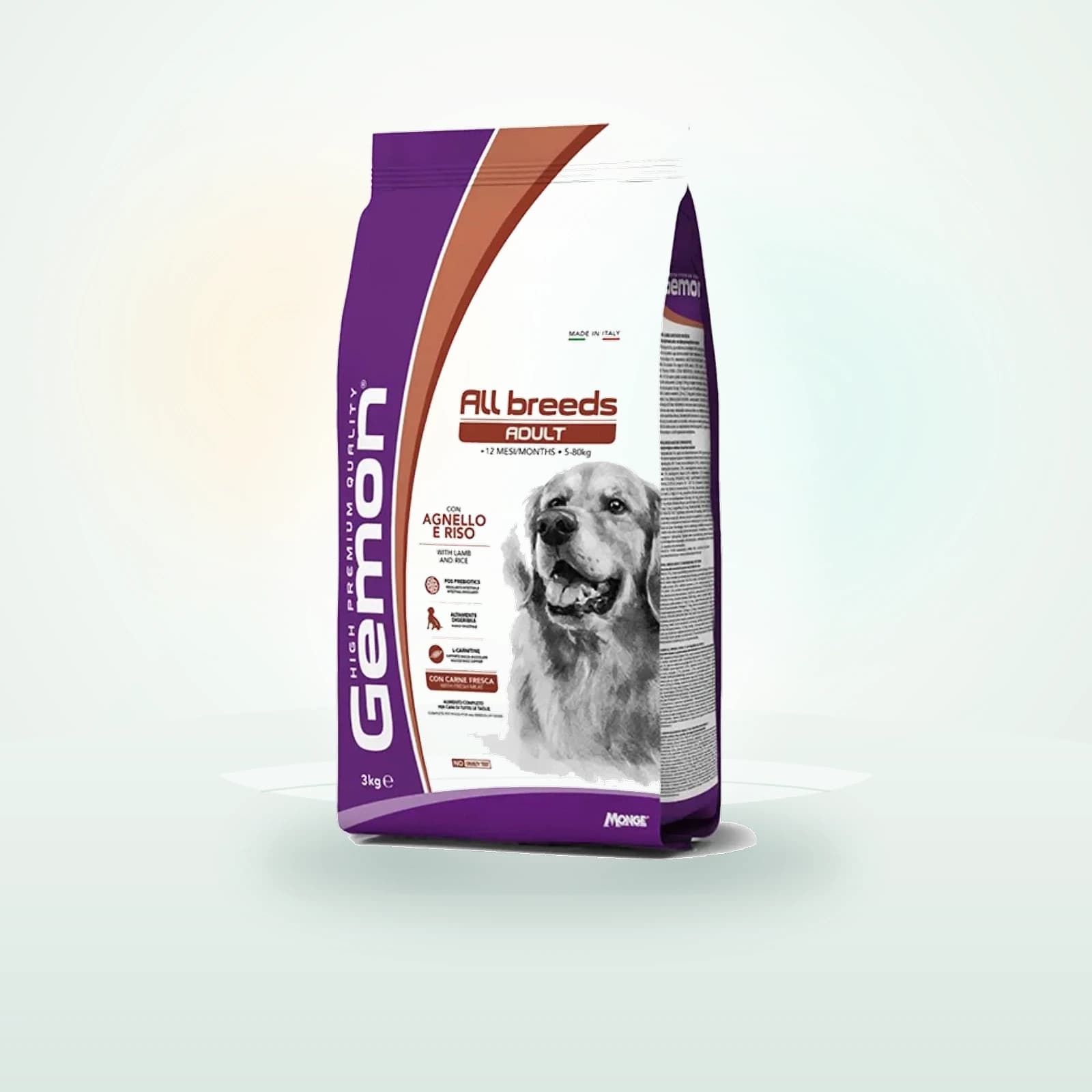 Gemon Dog Adult All Breeds Agnello e Riso
