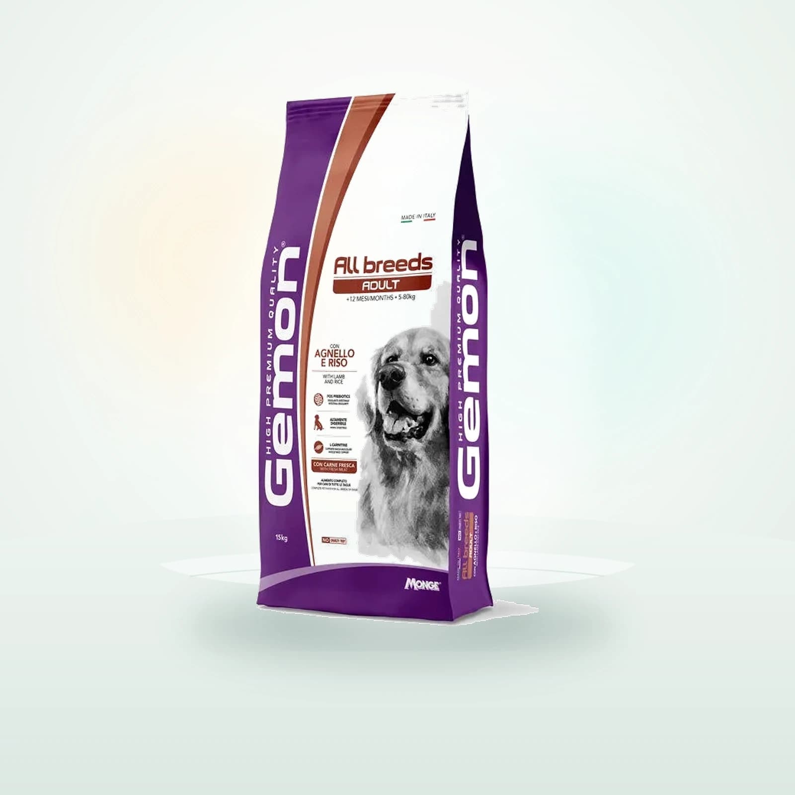 Gemon Dog Adult All breeds con Agnello e Riso