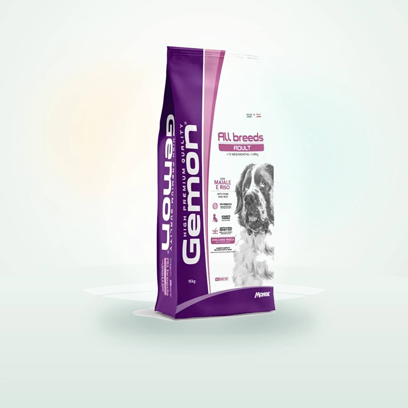 Gemon Dog Adult All Breeds Maiale e Riso
