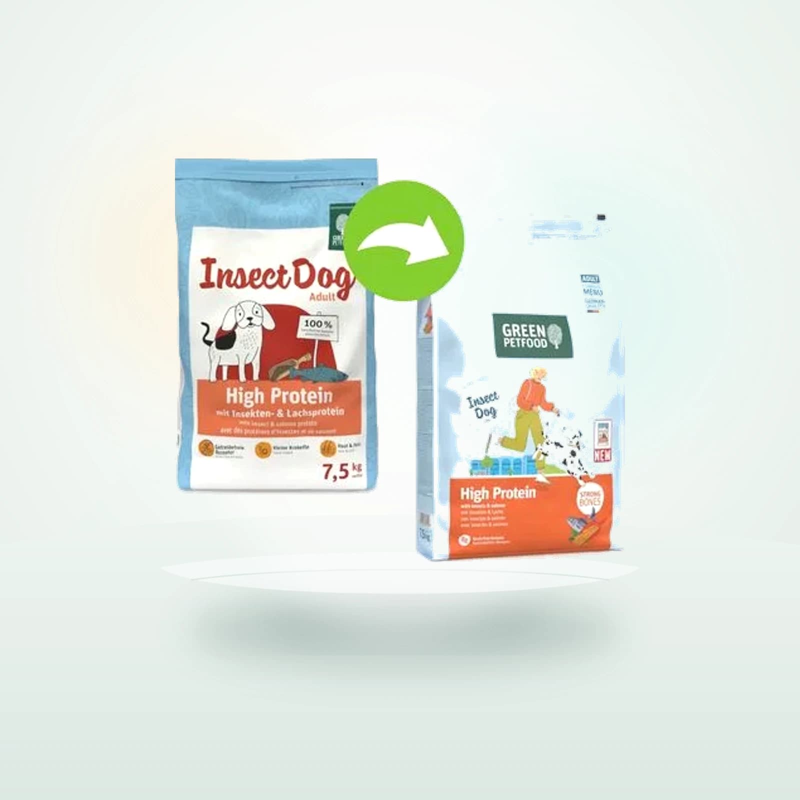 Green Petfood High Protein mit Insekten & Lachs
