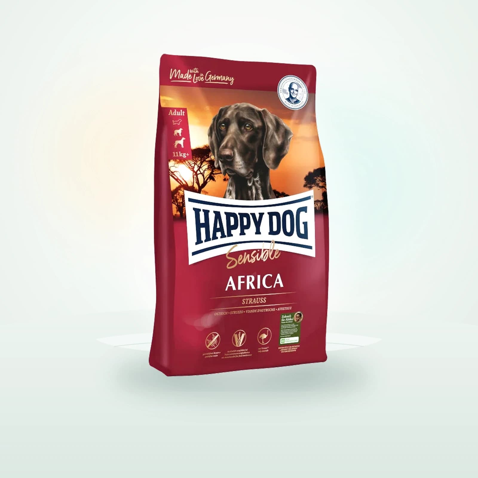 Happy Dog Avestruz Sensible Africa pienso