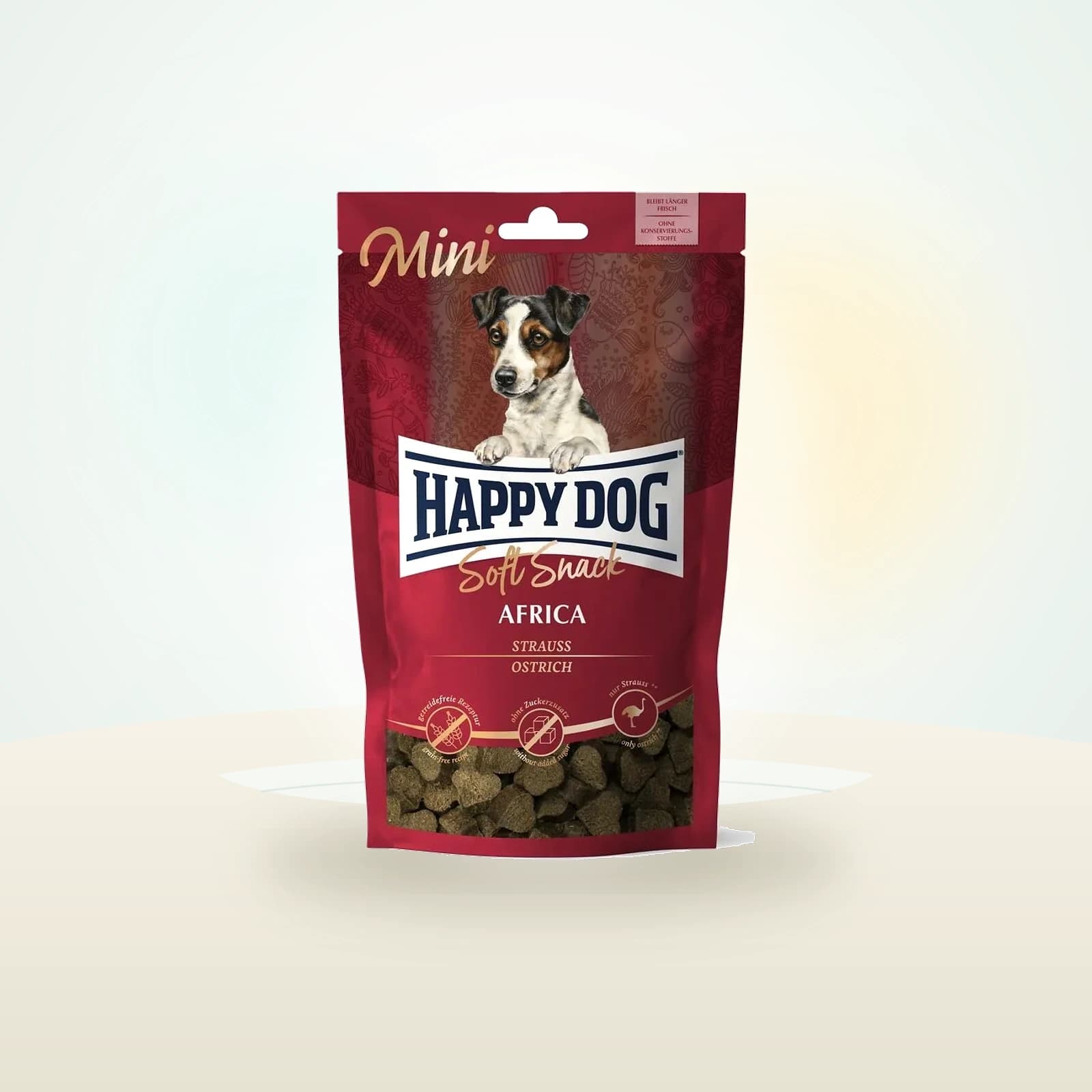 Happy Dog Soft Snack Mini Africa struś