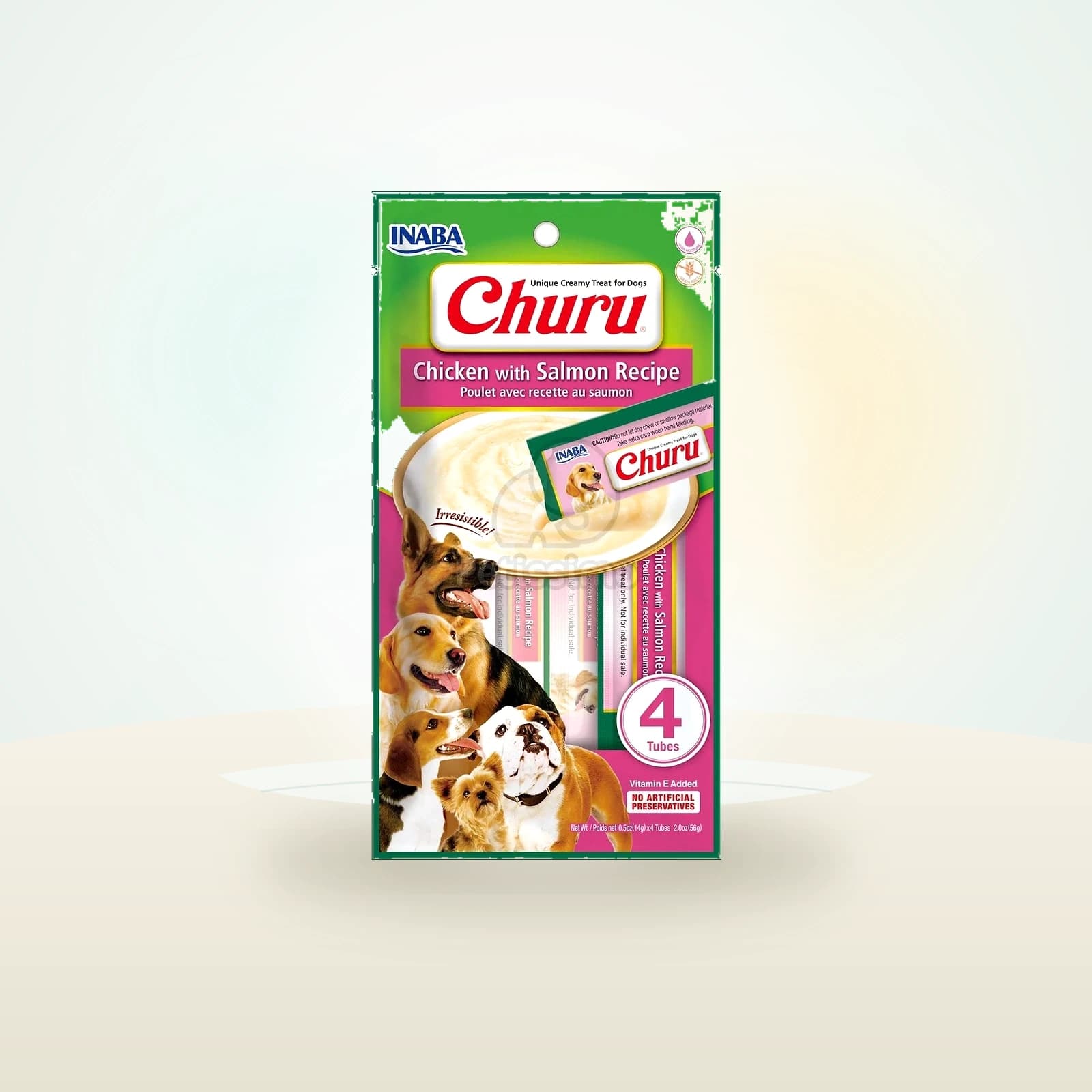 Inaba Dog Churu Püré - csirke, lazac