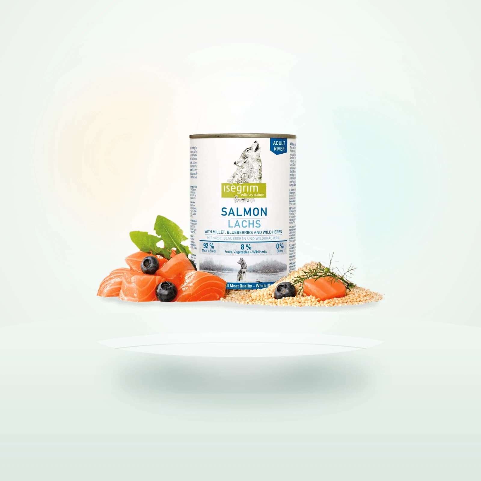 Isegrim Salmone e miglio, mirtilli ed erbe selvatiche