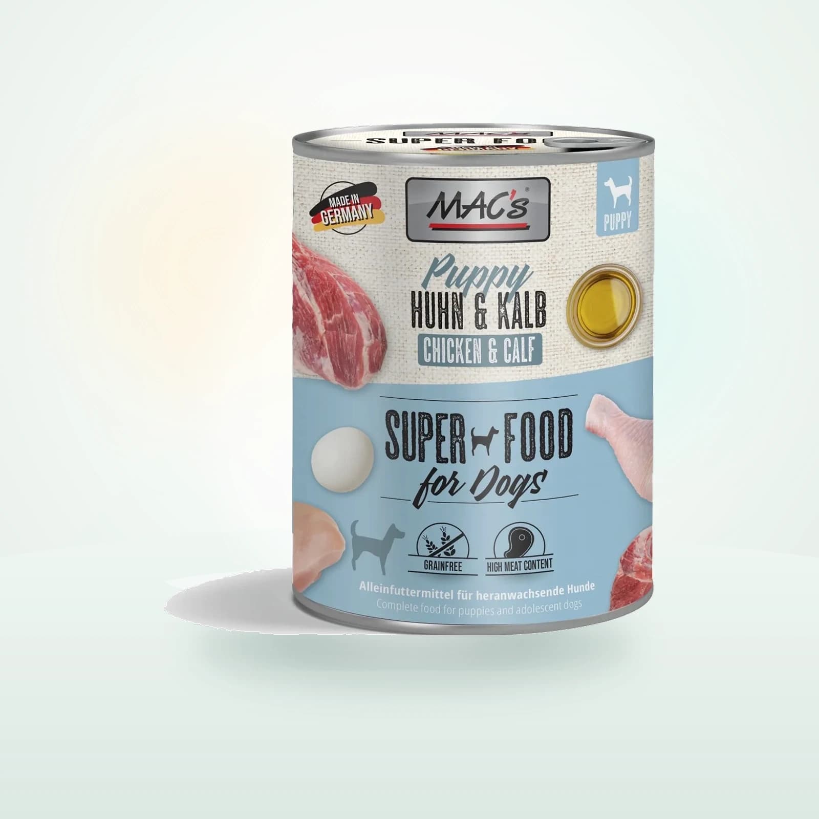 Mac S Nassfutter Hund Puppy Kalb und Huhn