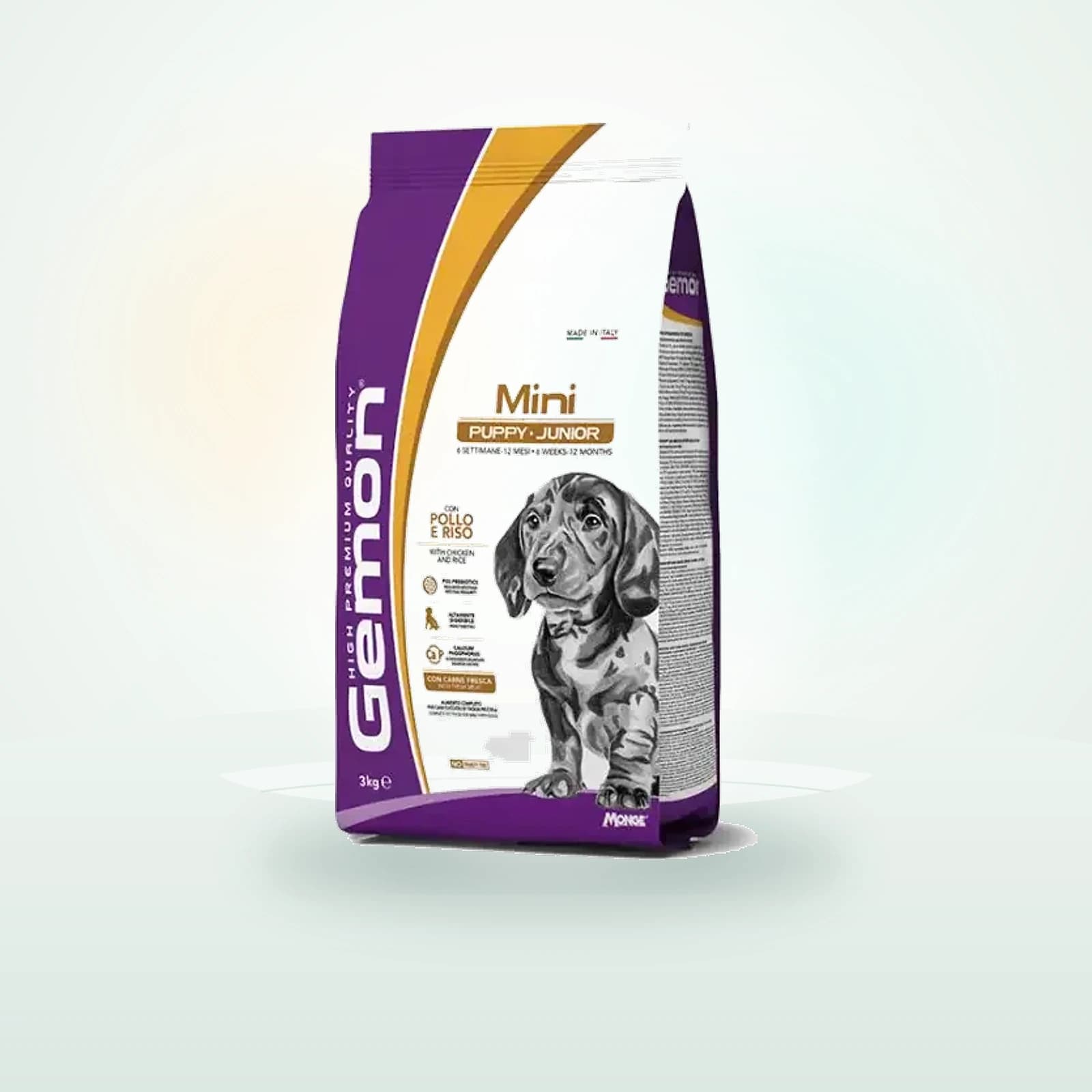 Monge Gemon Mini Puppy Junior con Pollo e Riso