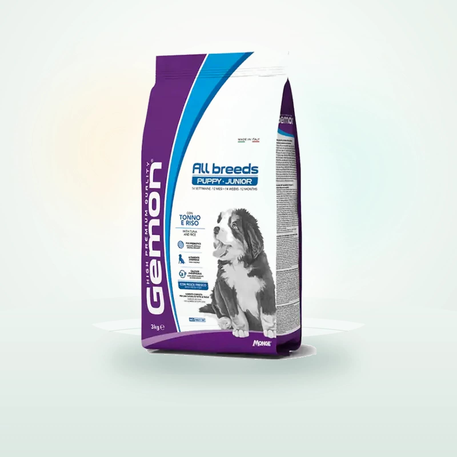 Monge Gemon Puppy & Junior All Breeds con Tonno e Riso