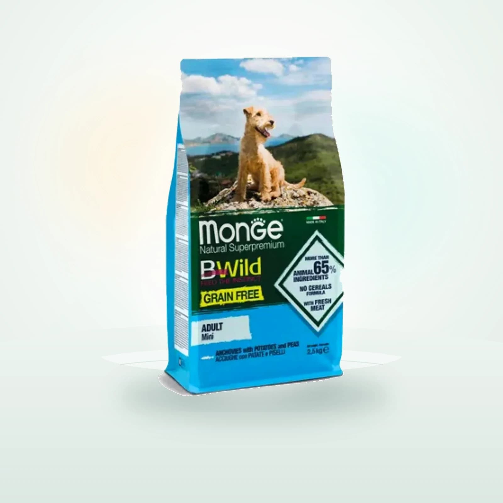 Monge Natural Superpremium BWild Adult Mini con Acciughe