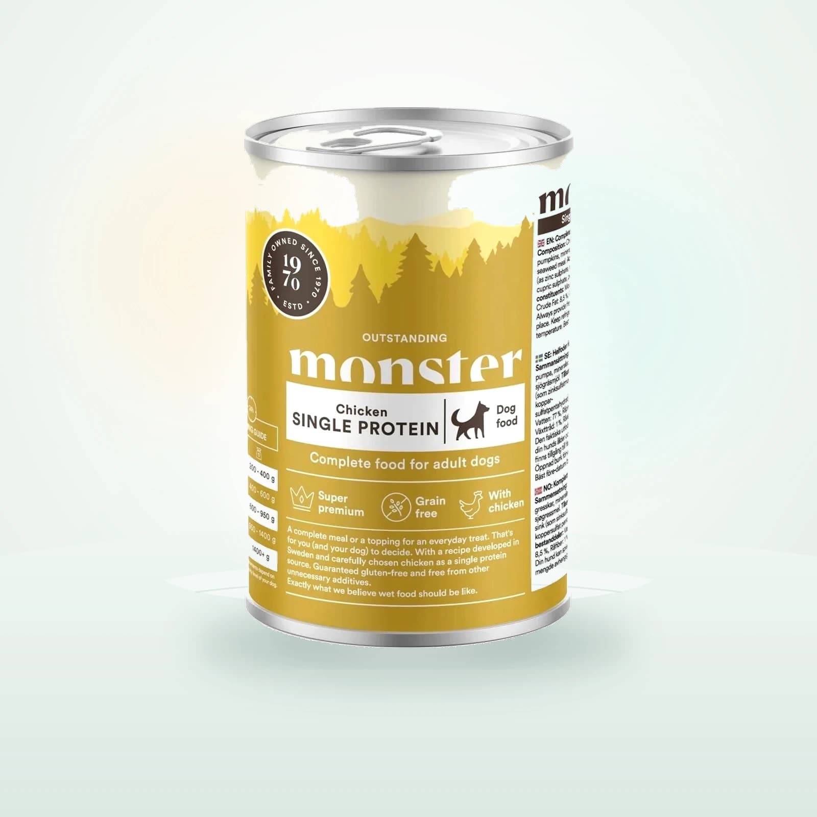 Monster Dog Adult Single Protein Chicken