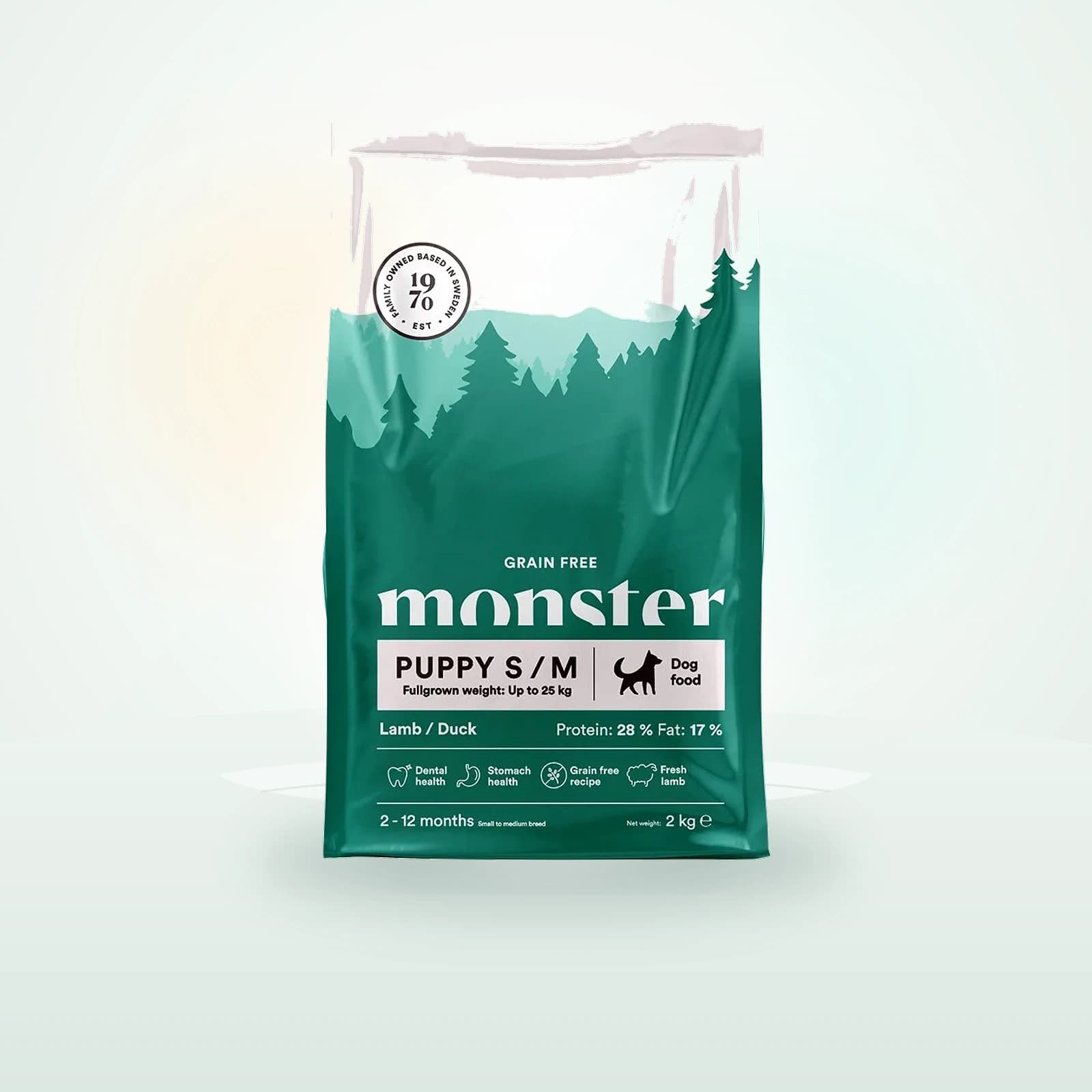 Monster Puppy S/M Grain Free Lammas & Ankka