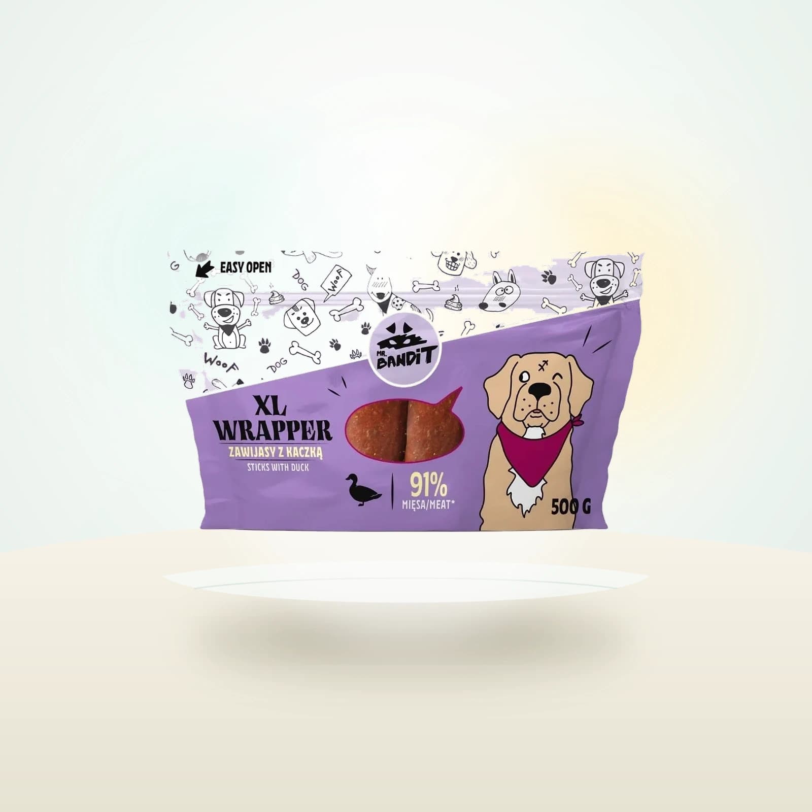 MR. BANDIT Wrapper XL zawijas z kaczką dla psów