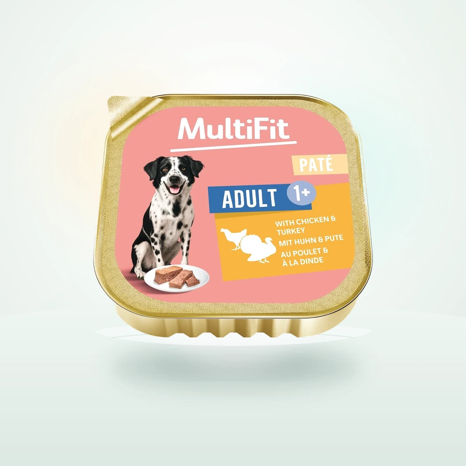 MultiFit Nassfutter Hund Pastete mit Huhn und Pute