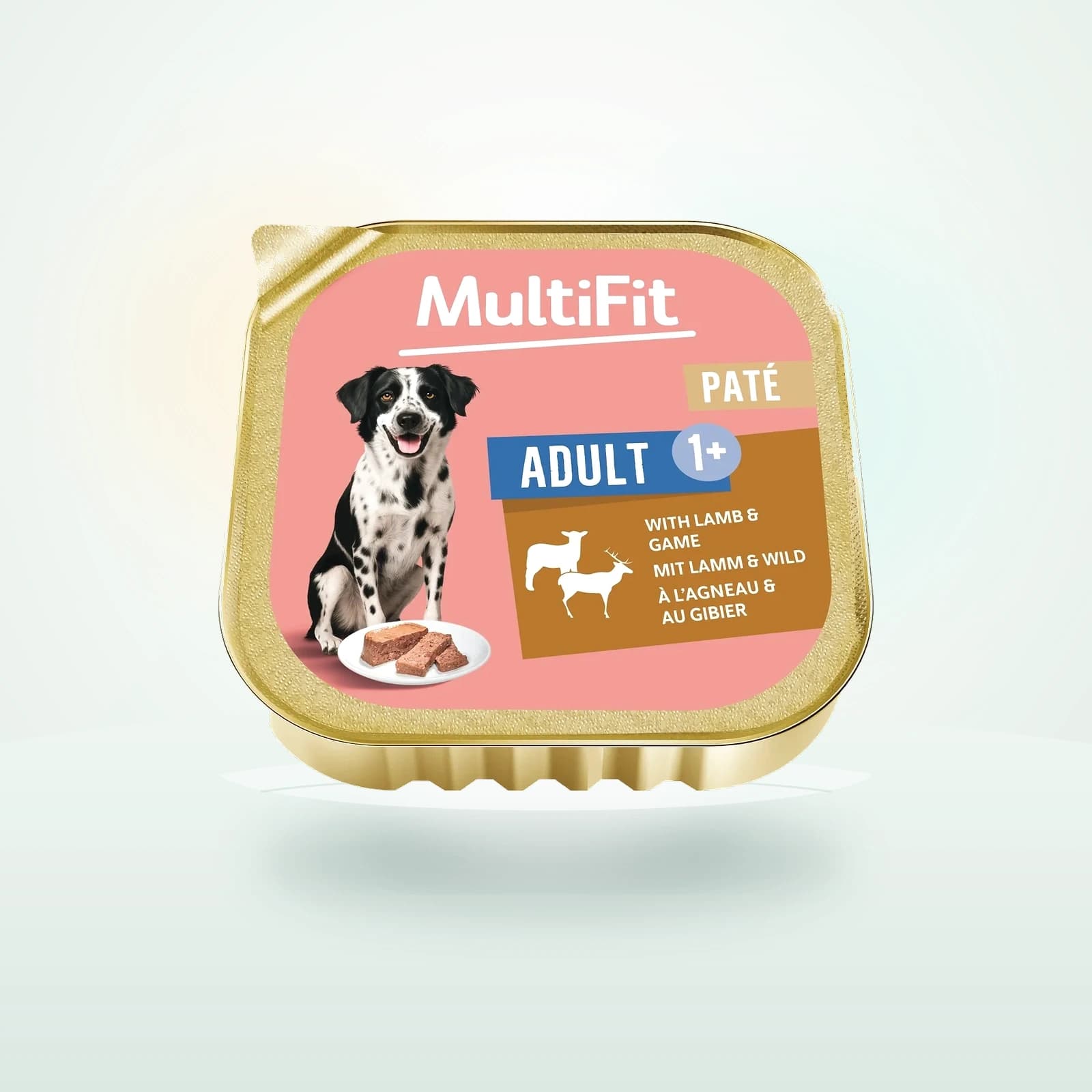 MultiFit Nassfutter Hund Pastete mit Lamm und Wild