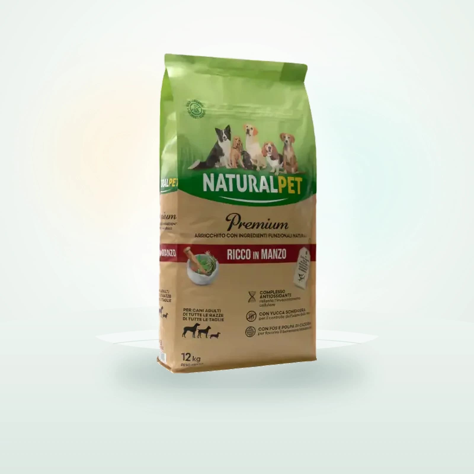 Naturalpet Premium Adult All Breeds Manzo