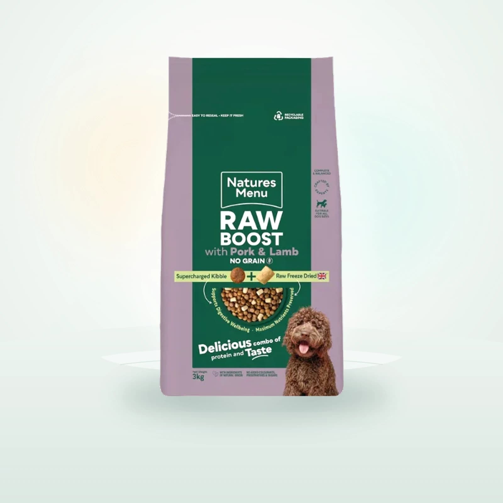 Nature's Menu Raw Boost Pork & Lamb Dog Food