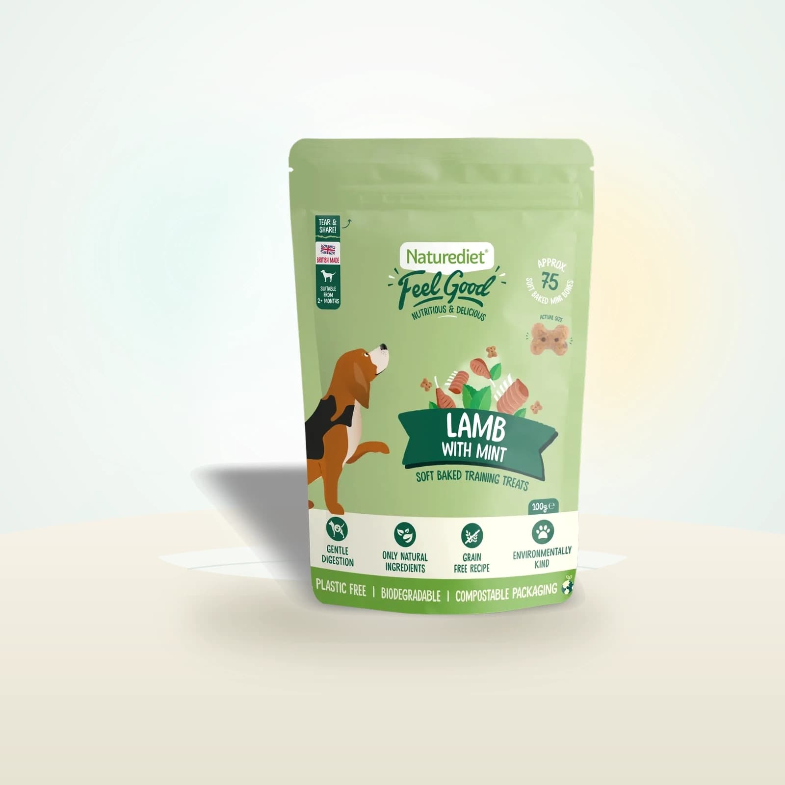 Naturediet Feel Good Lamb Treats ( Pouches)