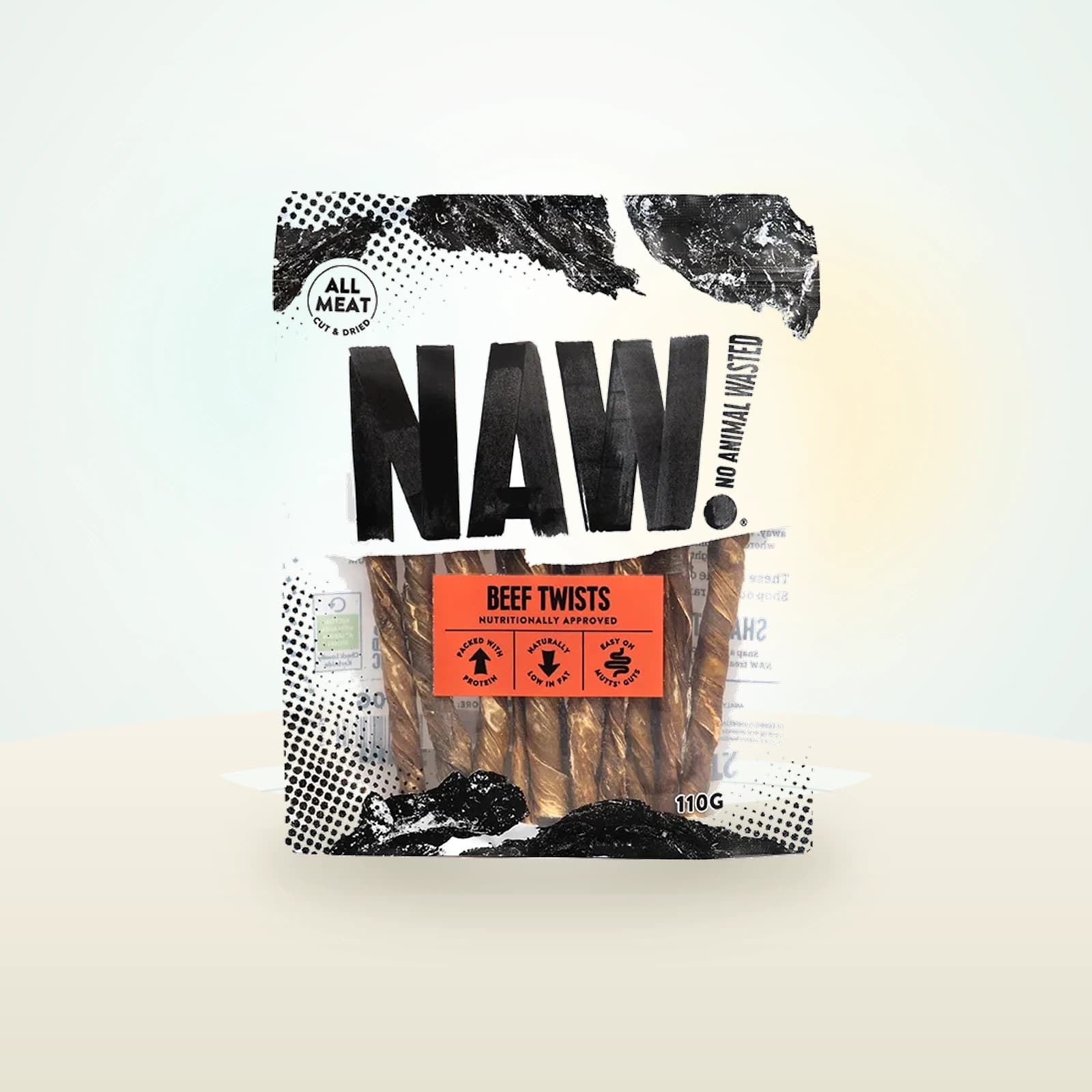 NAW Beef Bladder Twists Natural Dog Treats