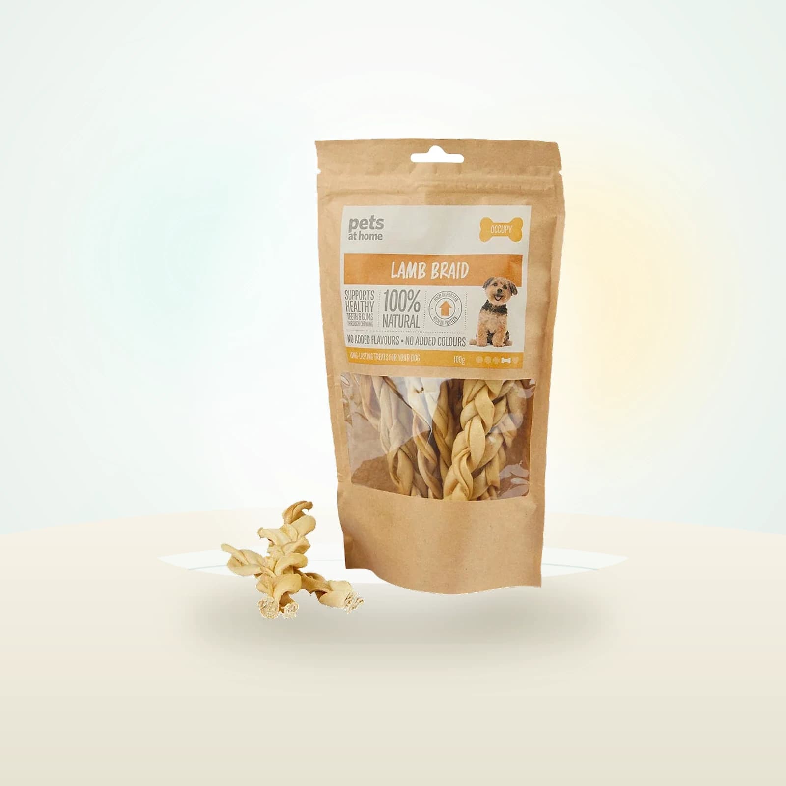 Pets at Home Occupy Lamb Braid Dog Treats