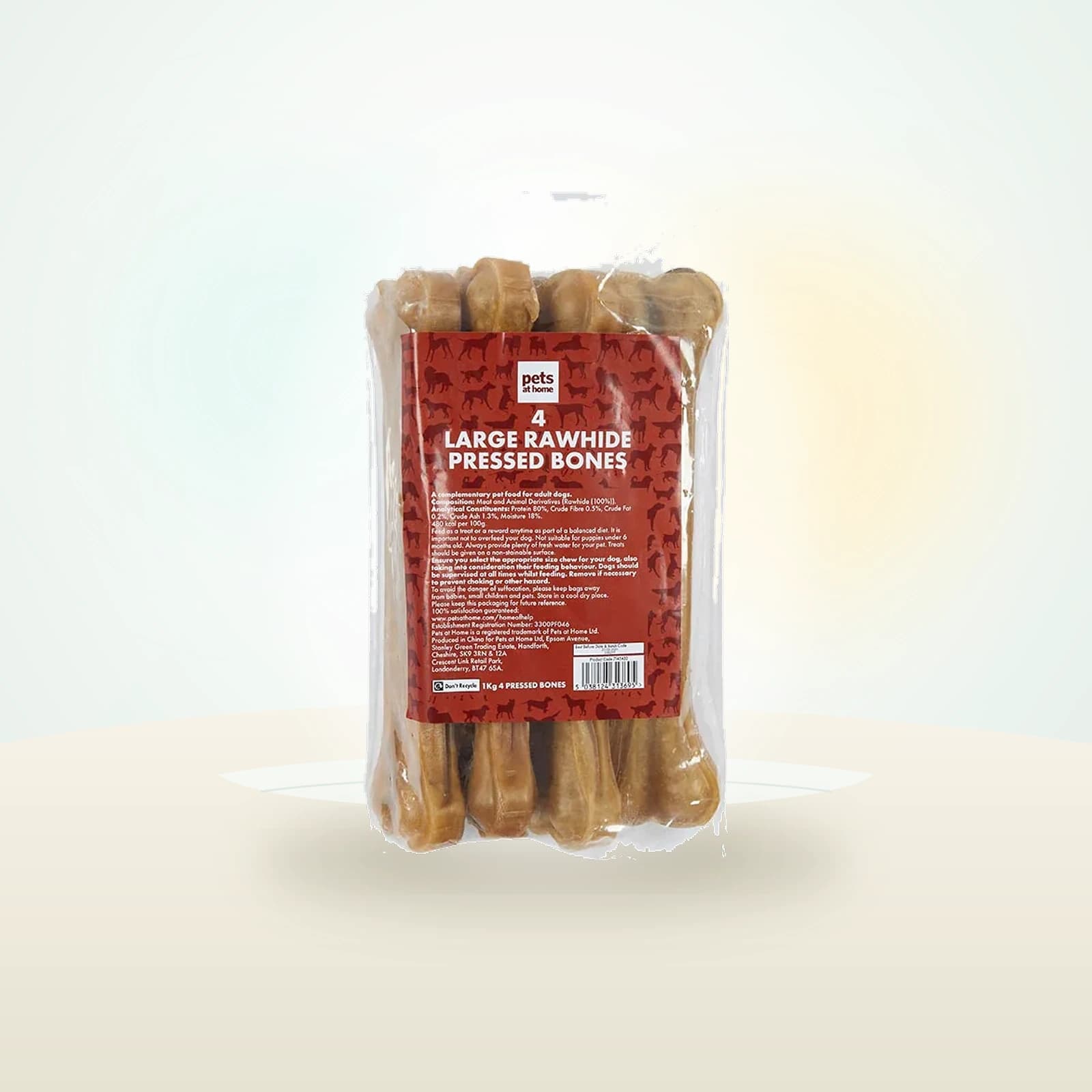 Pets at Home Rawhide Pressed Bones Dog Treats