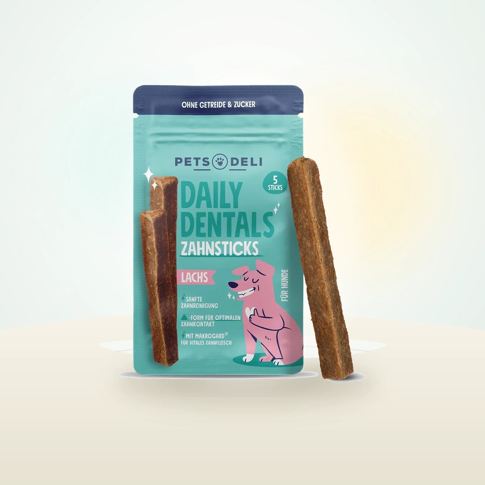 Pets Deli Snack "Daily Dentals" Zahnsticks Lachs