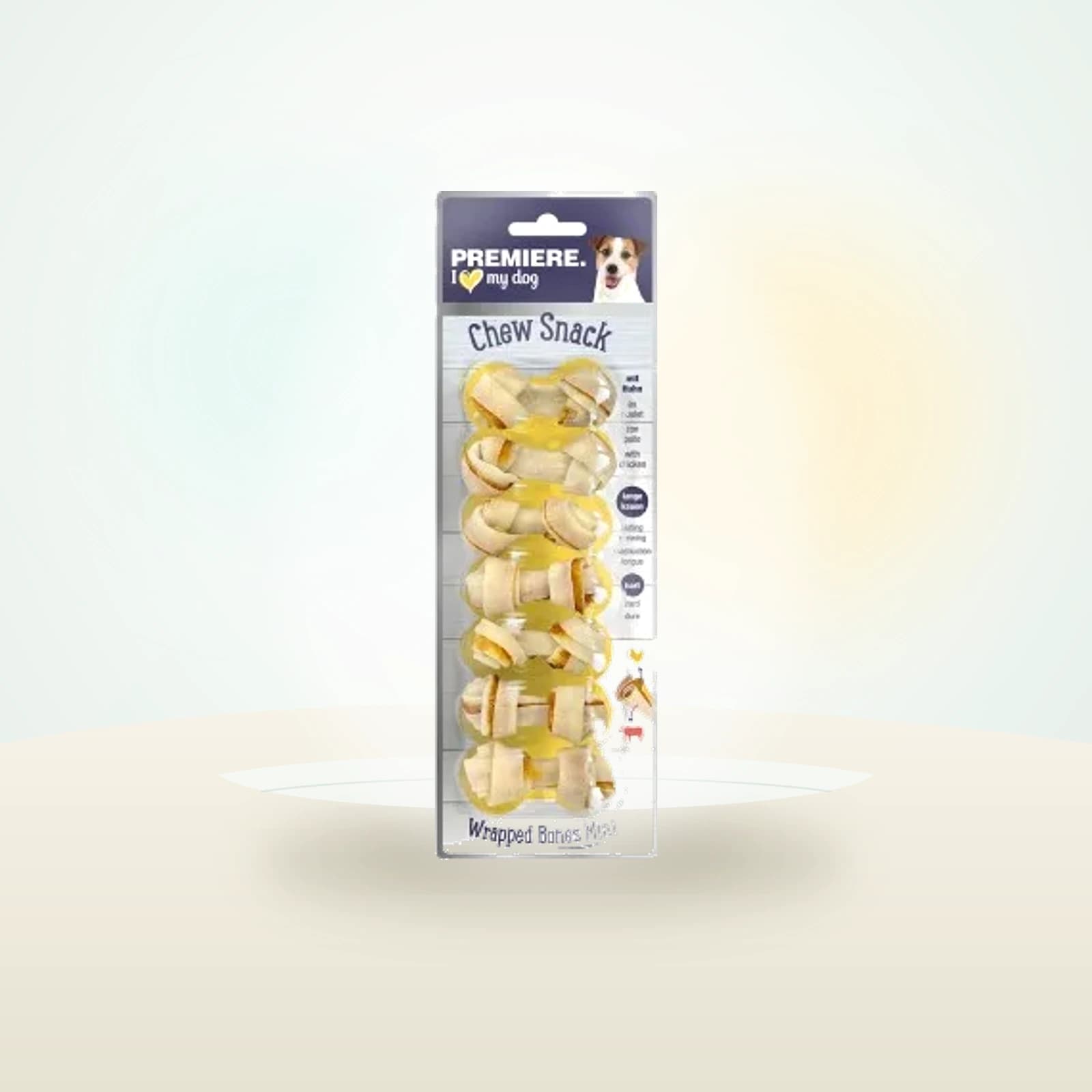 PREMIERE Chew Snack Wrapped Bones Mini Huhn