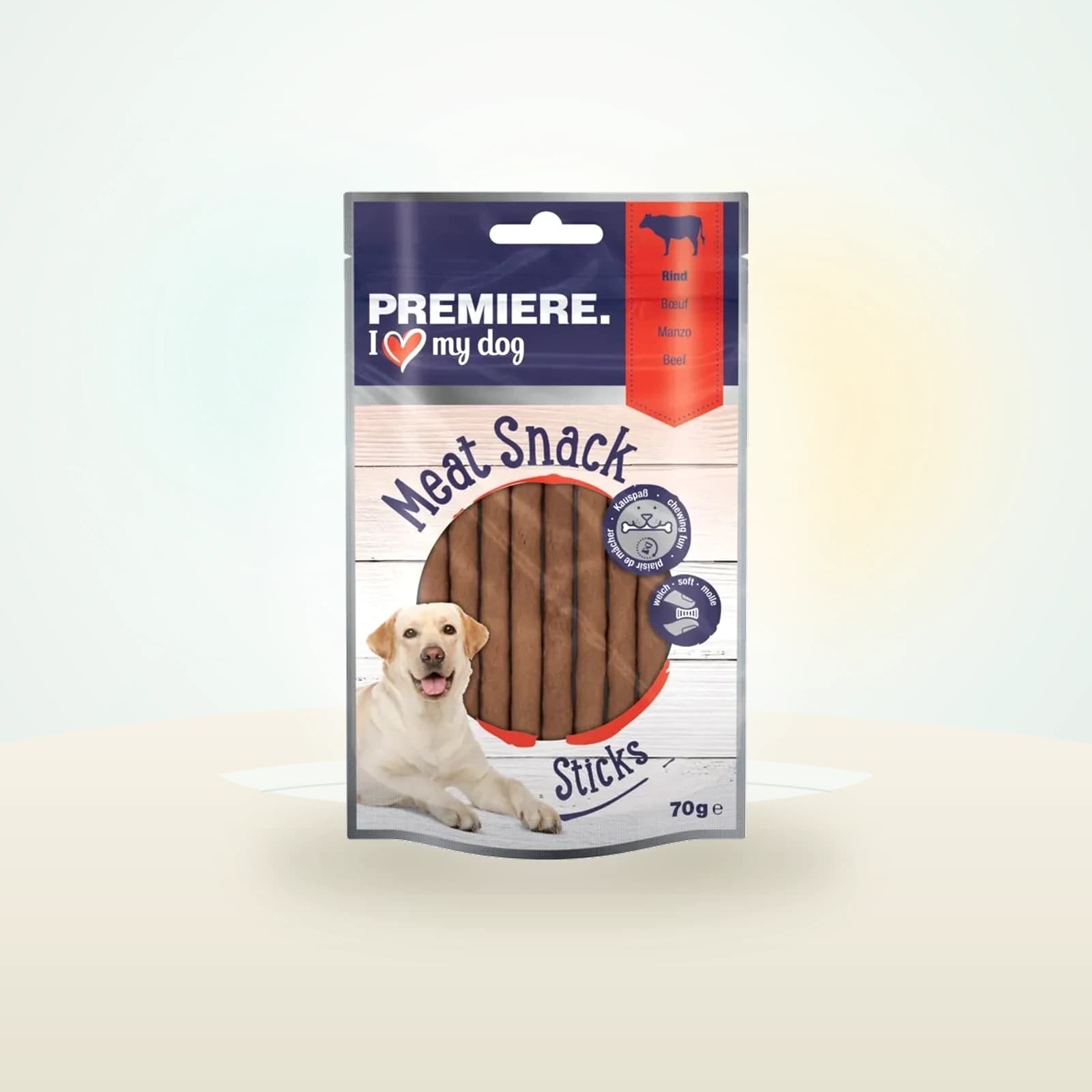 PREMIERE Meat Snack Sticks Hund Rind