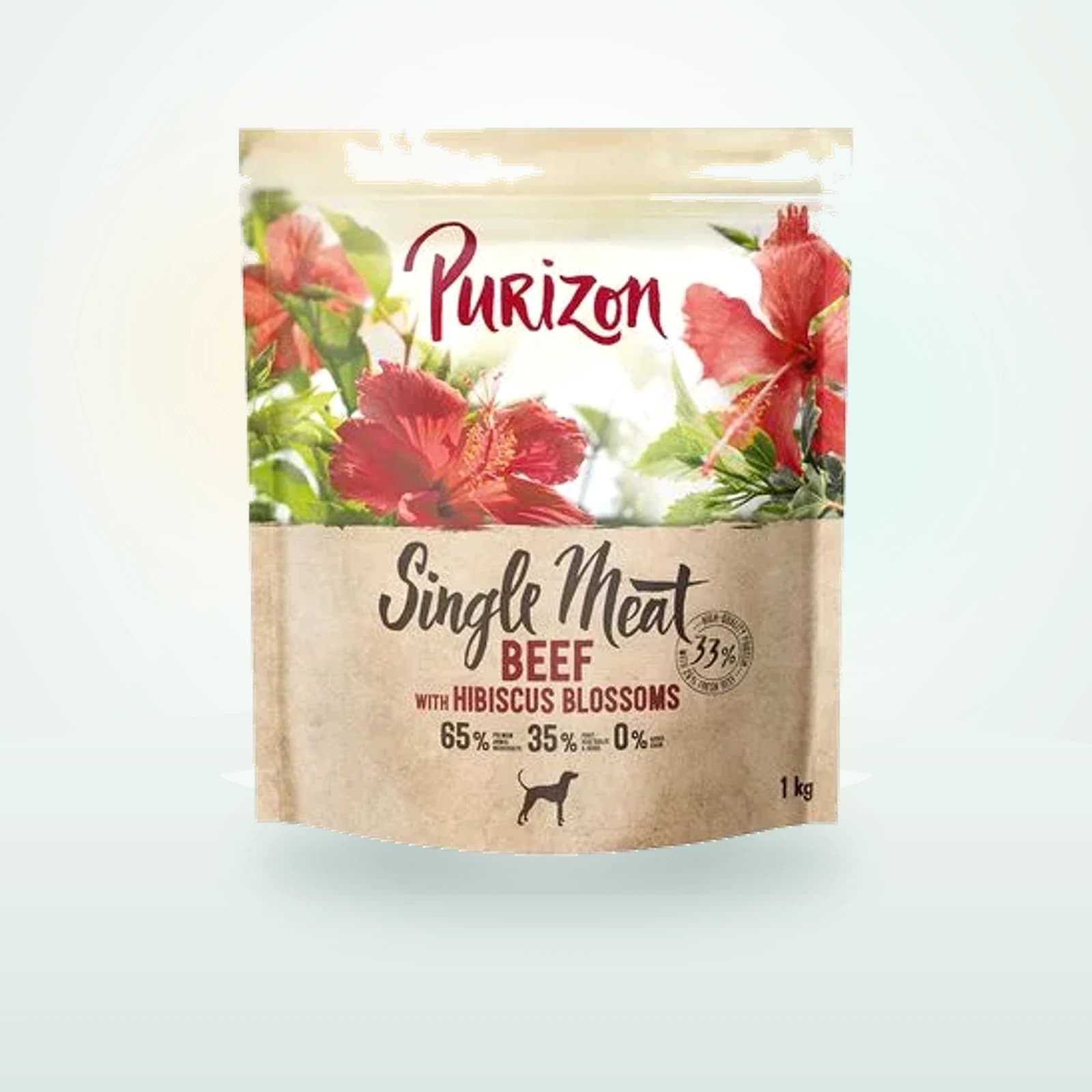 Purizon Single Meat Vacuno con flores de hibisco