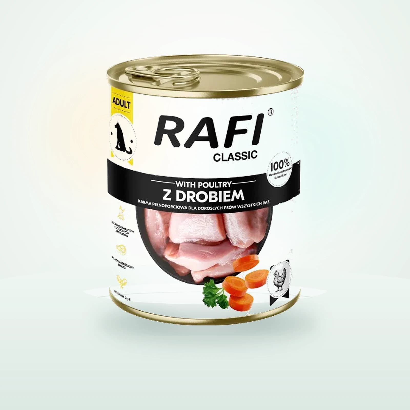 Rafi Classic z drobiem mokra karma dla psa