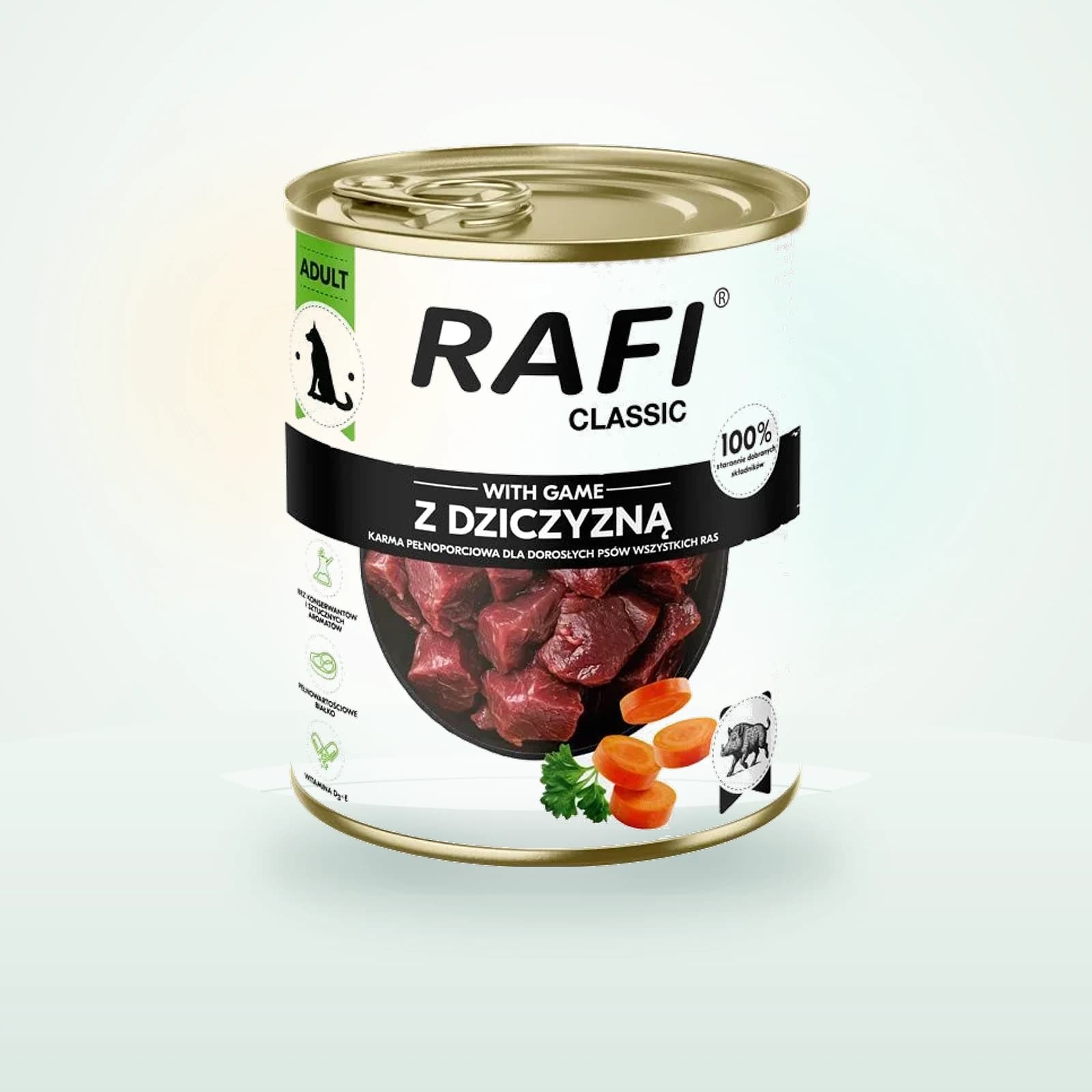 Rafi Classic z dziczyzną mokra karma dla psa