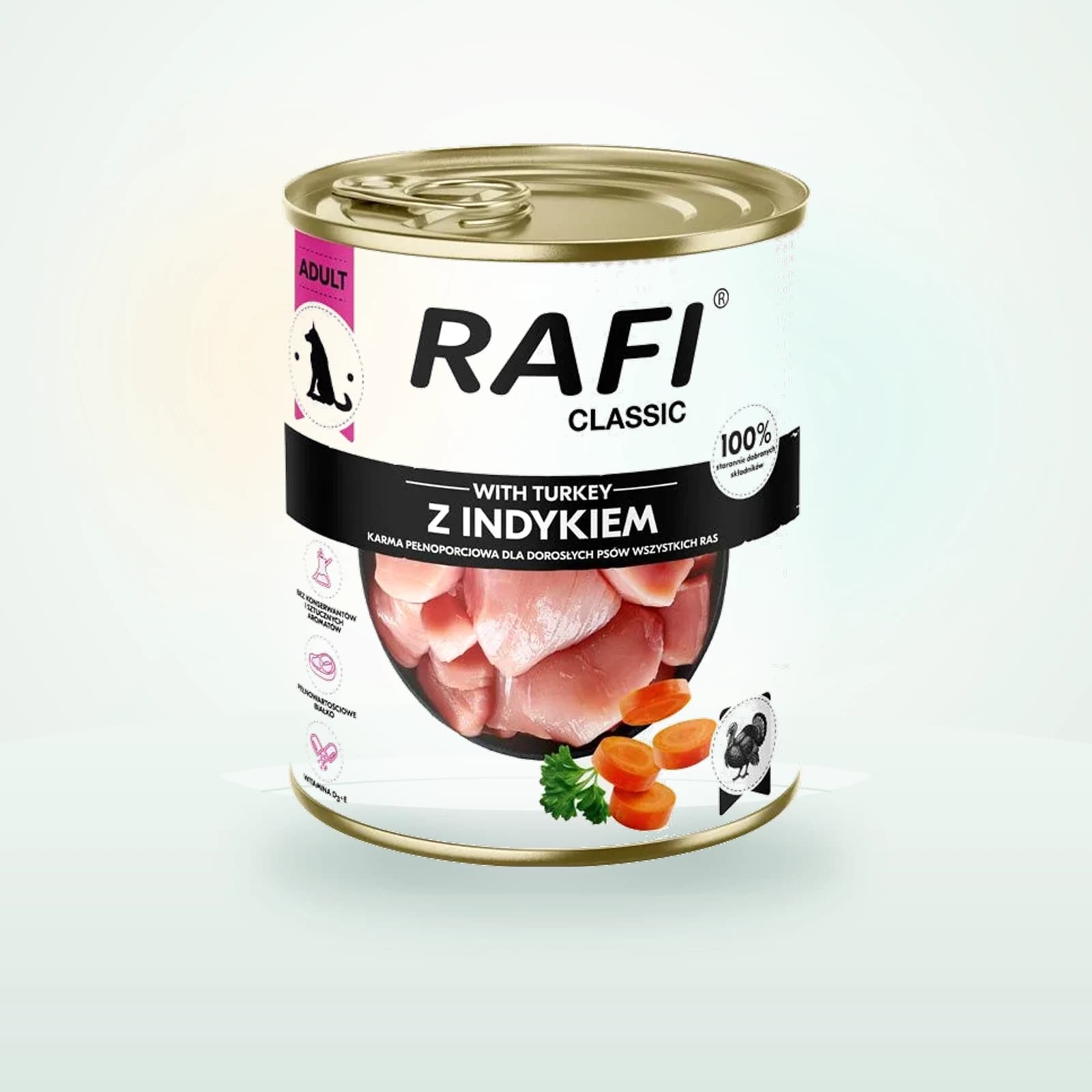 Rafi Classic z indykiem mokra karma dla psa