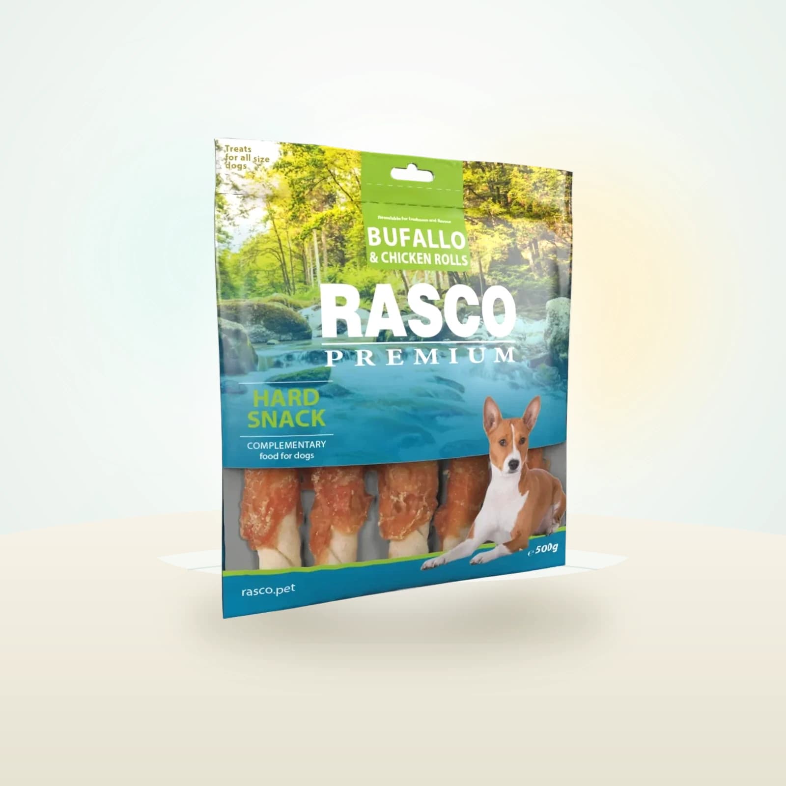 Rasco Premium bůvolí L obalené kuřecím masem