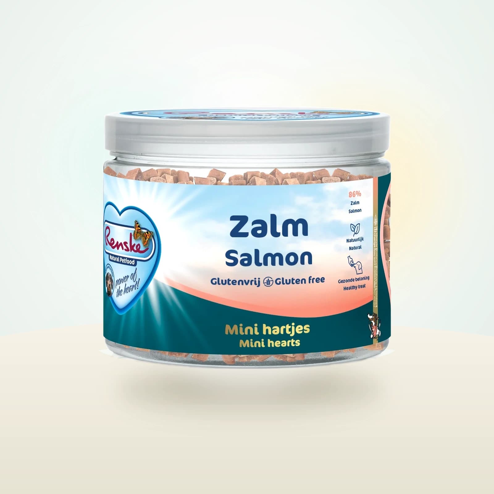 Renske Healthy Treat Mini Hearts - Salmon