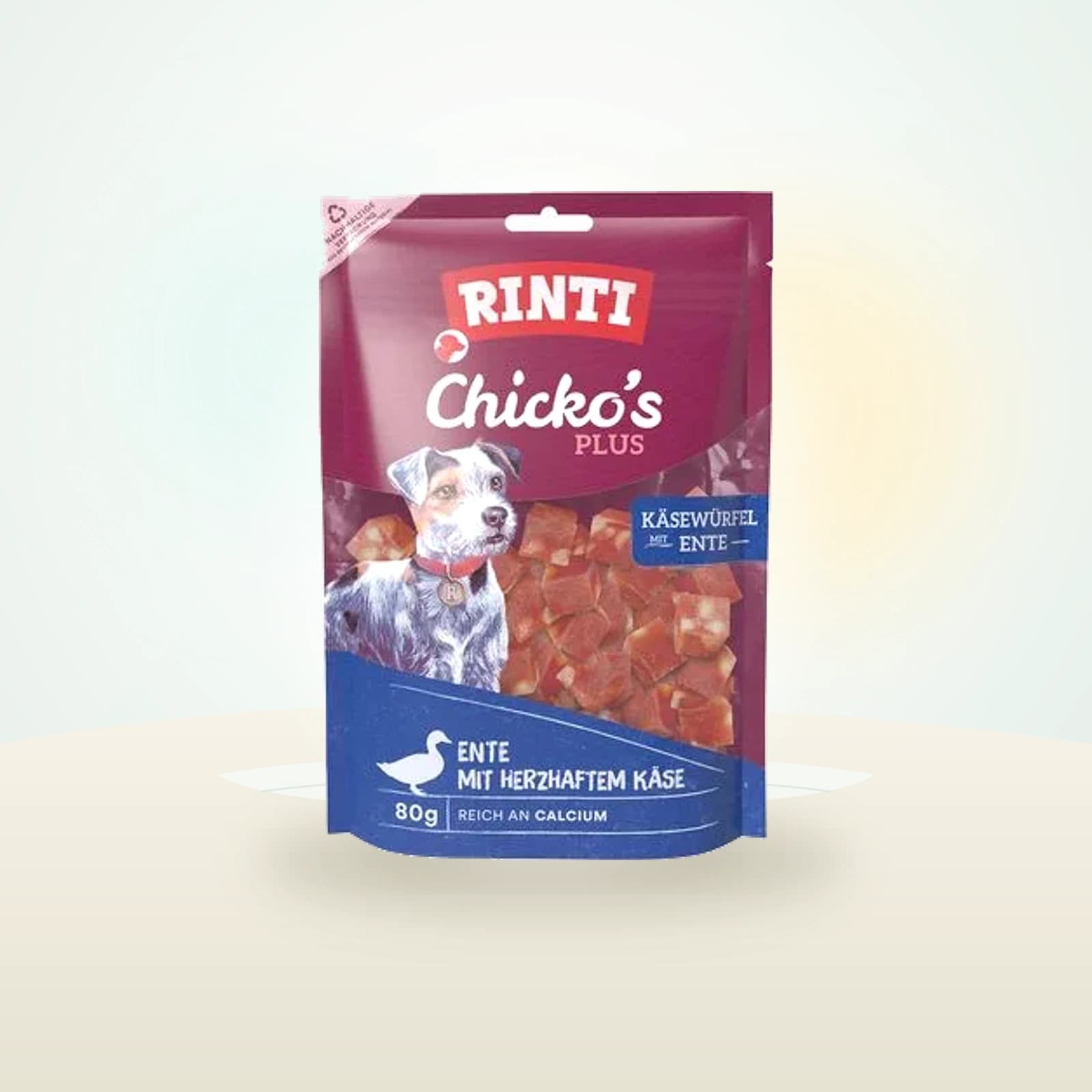 Rinti Chicko Plus Cubitos de Queso y Pato