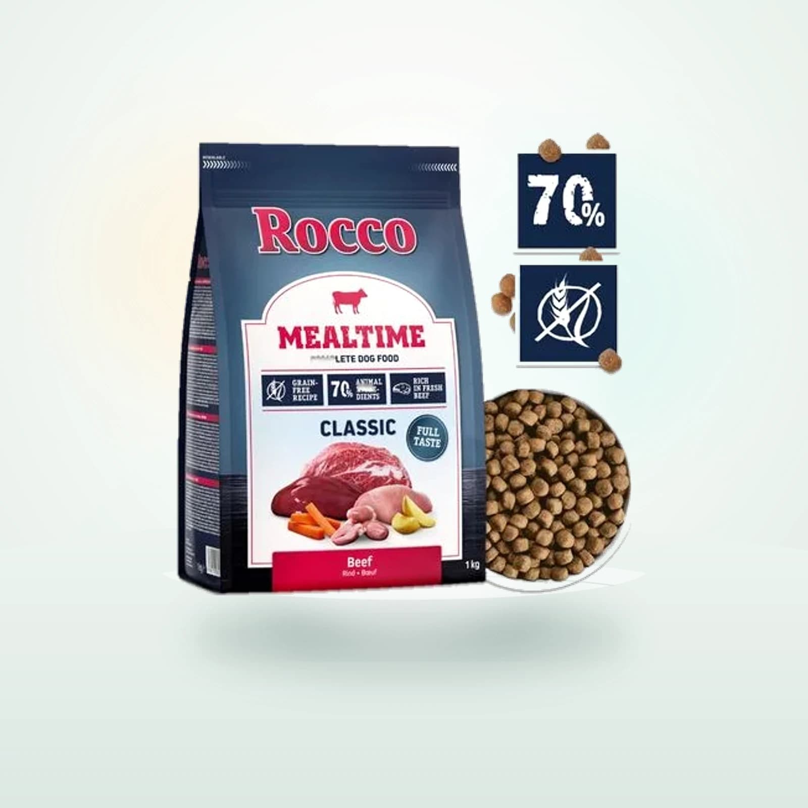 Rocco Mealtime con vacuno