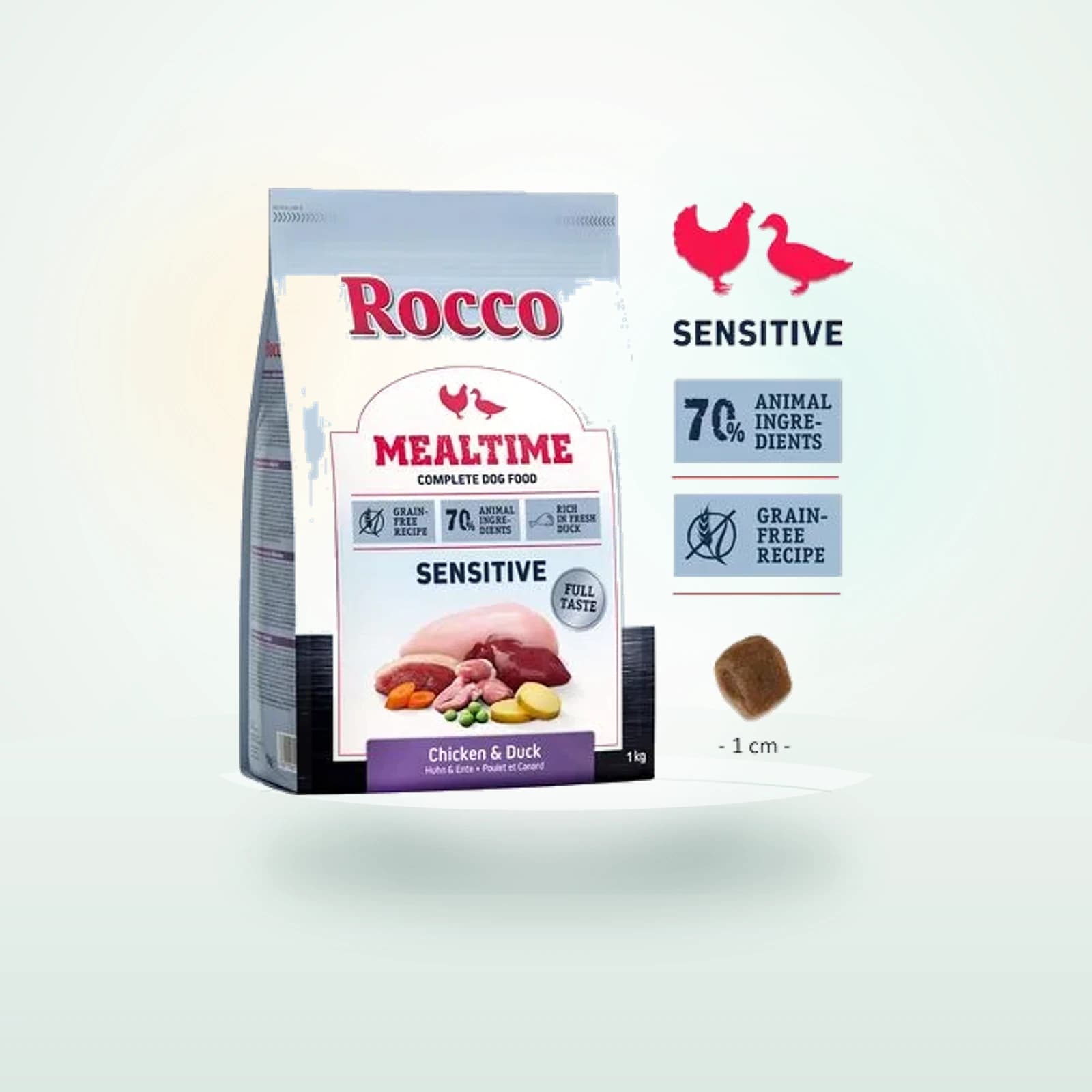 Rocco Mealtime Sensitive con pollo y pato