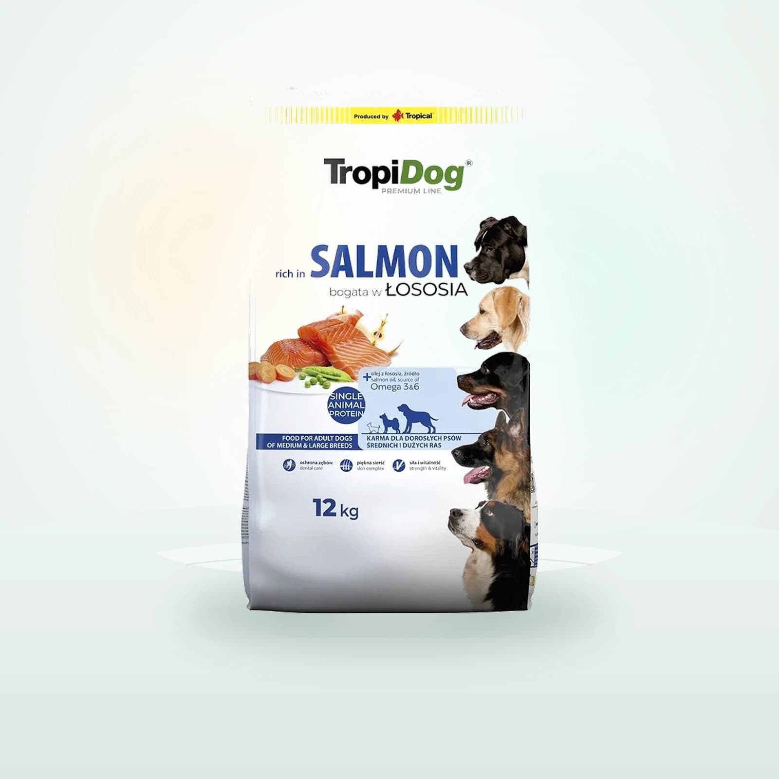 TropiDog Premium Adult Medium & Large Lachs