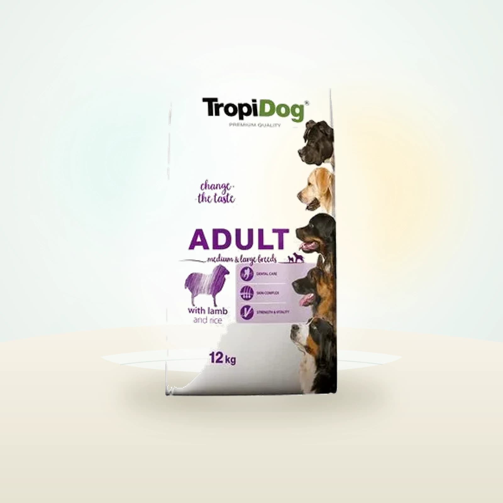 Tropidog Premium Adult Medium/Large, lam og ris