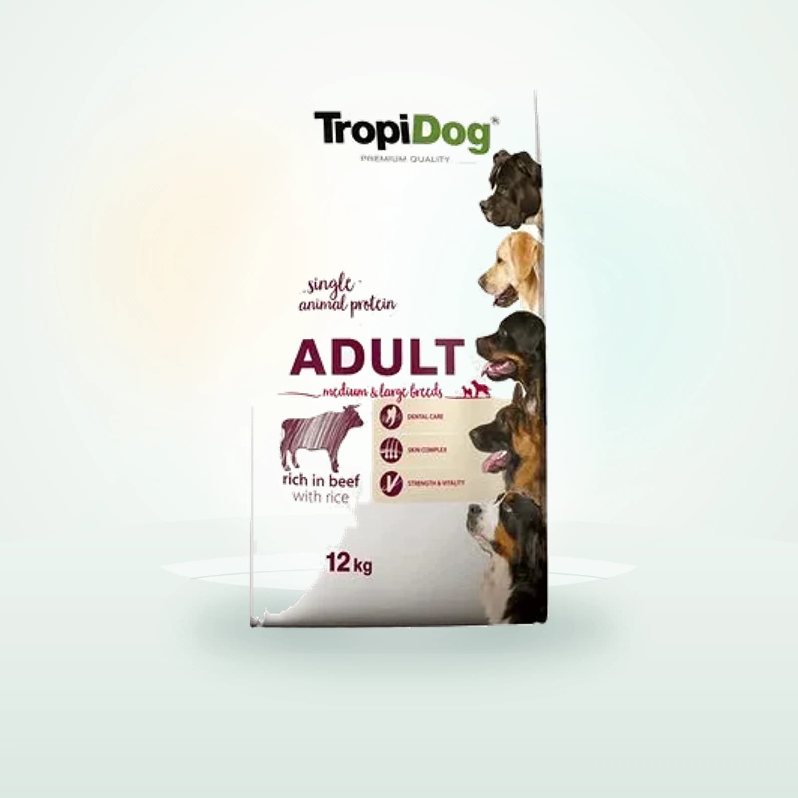 Tropidog Premium Adult Medium & Large Rind & Reis