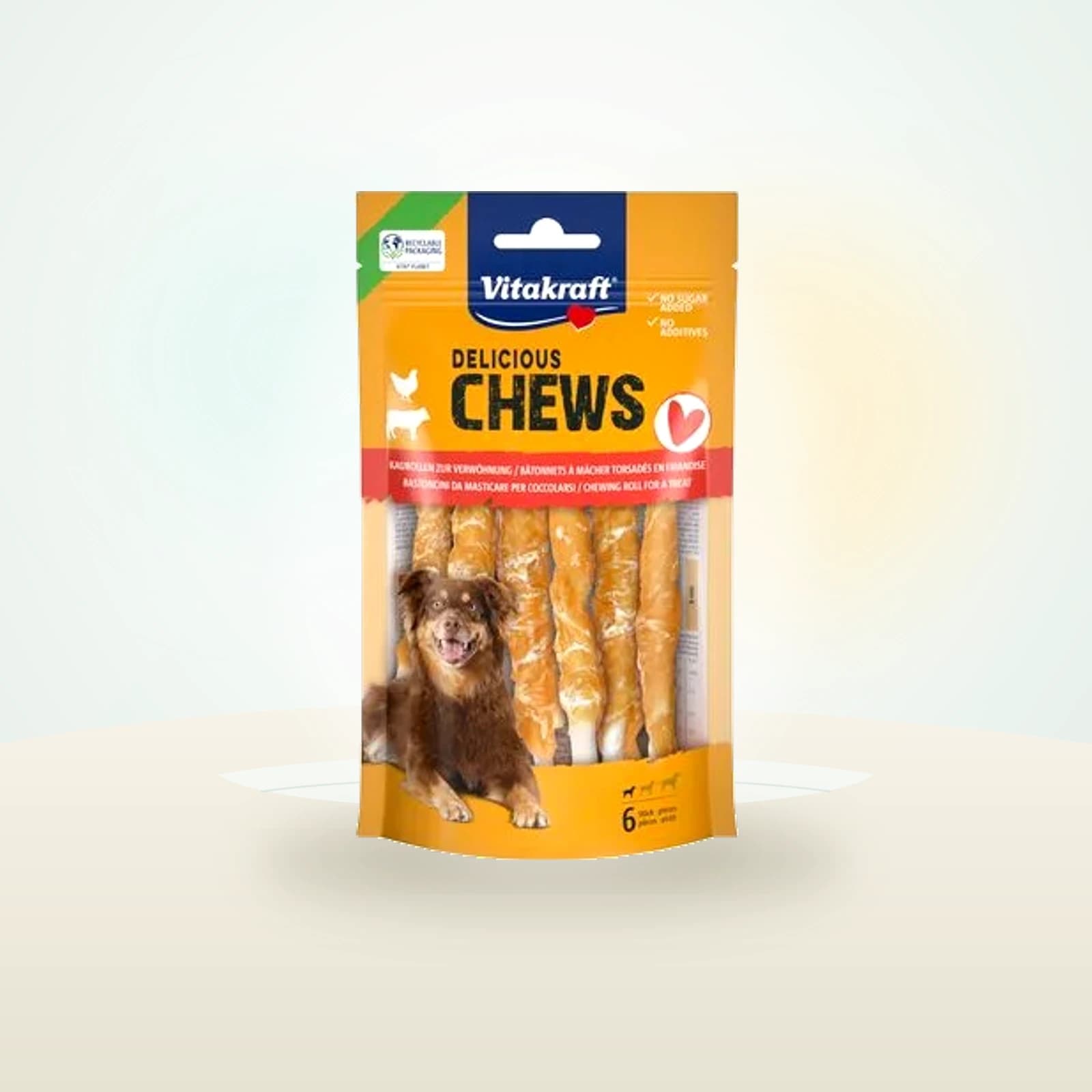 Vitakraft Delicious Chews rollitos masticables pollo S