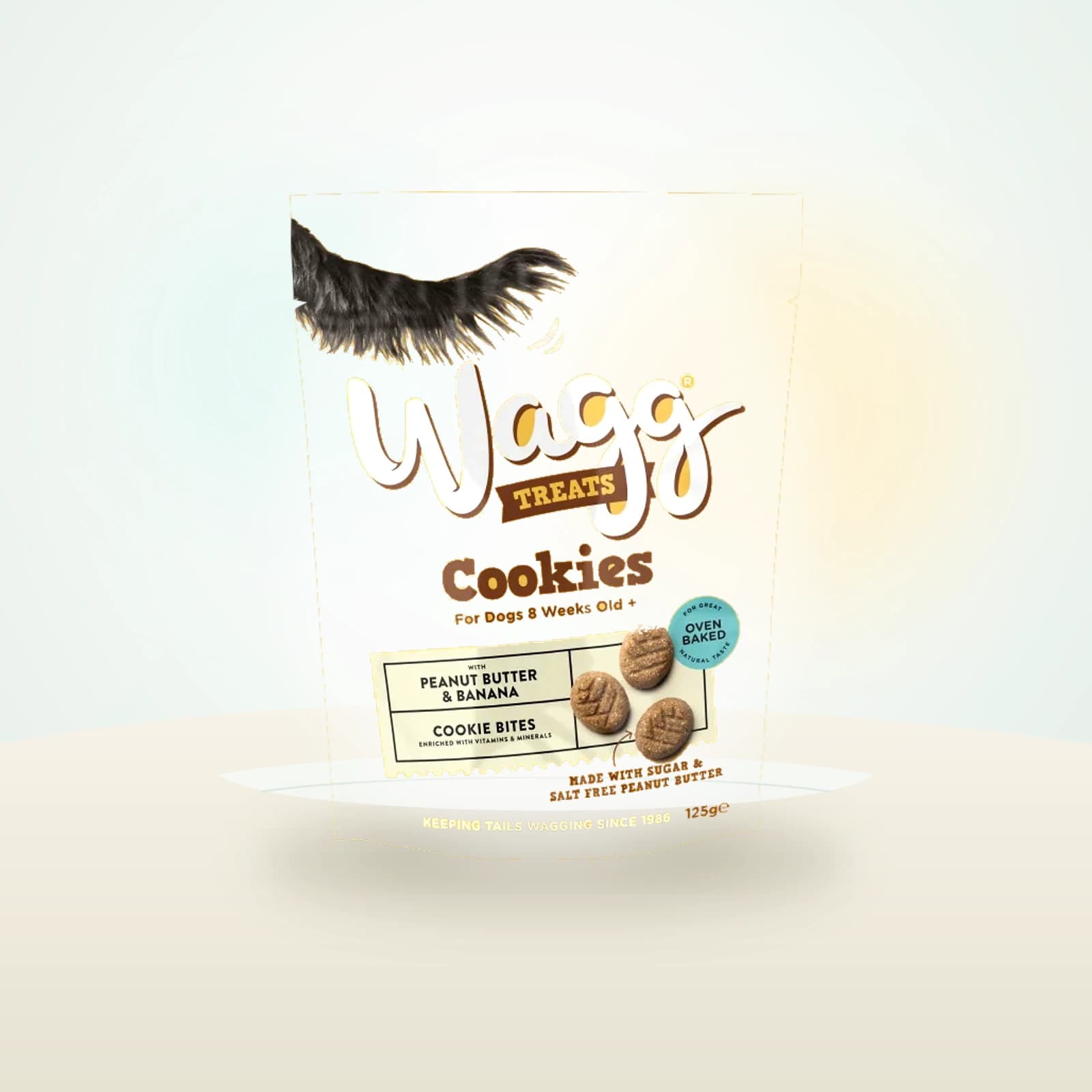 Wagg Peanut Butter & Banana Cookie Dog Treats
