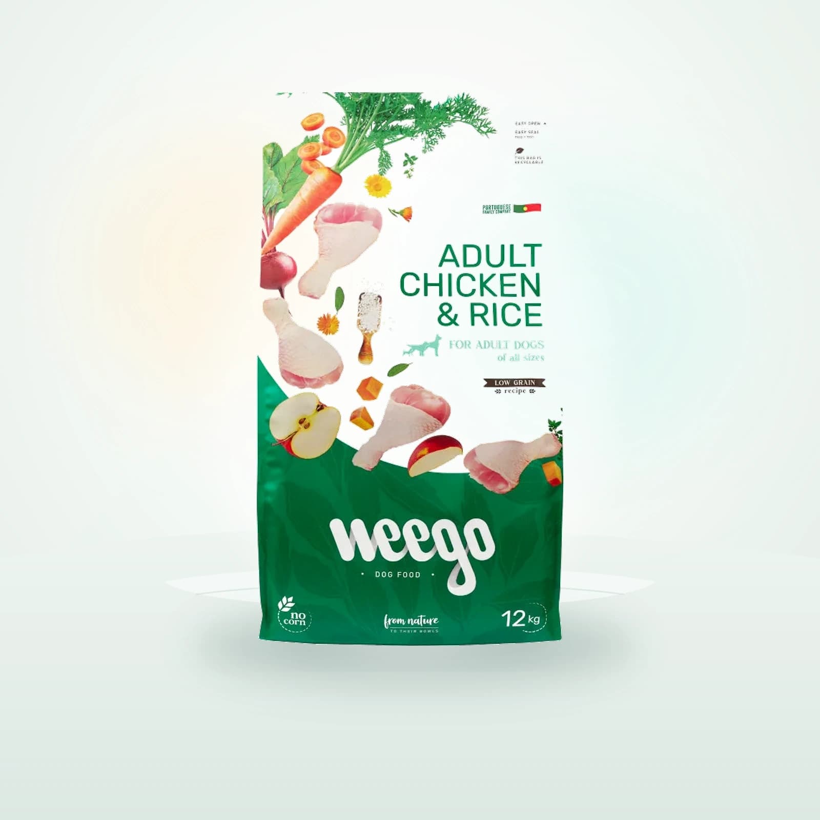 Weego Low Grain Pollo y Arroz