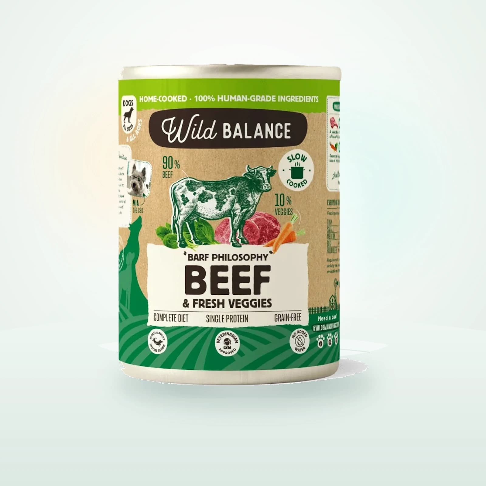Wild Balance BARF Ternera y Vegetales lata