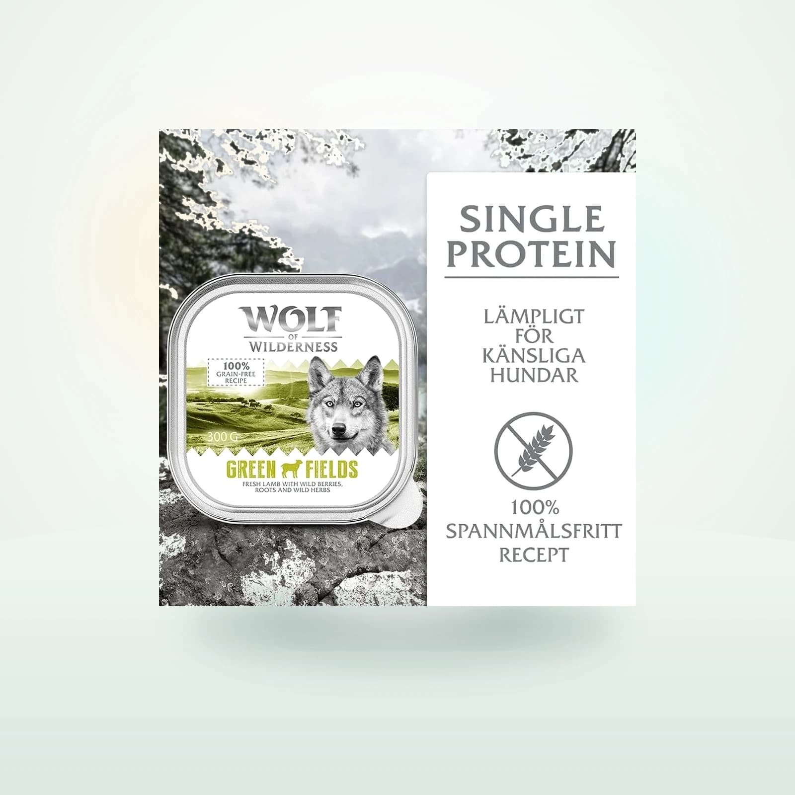 Wolf of Wilderness Single Protein portionsform