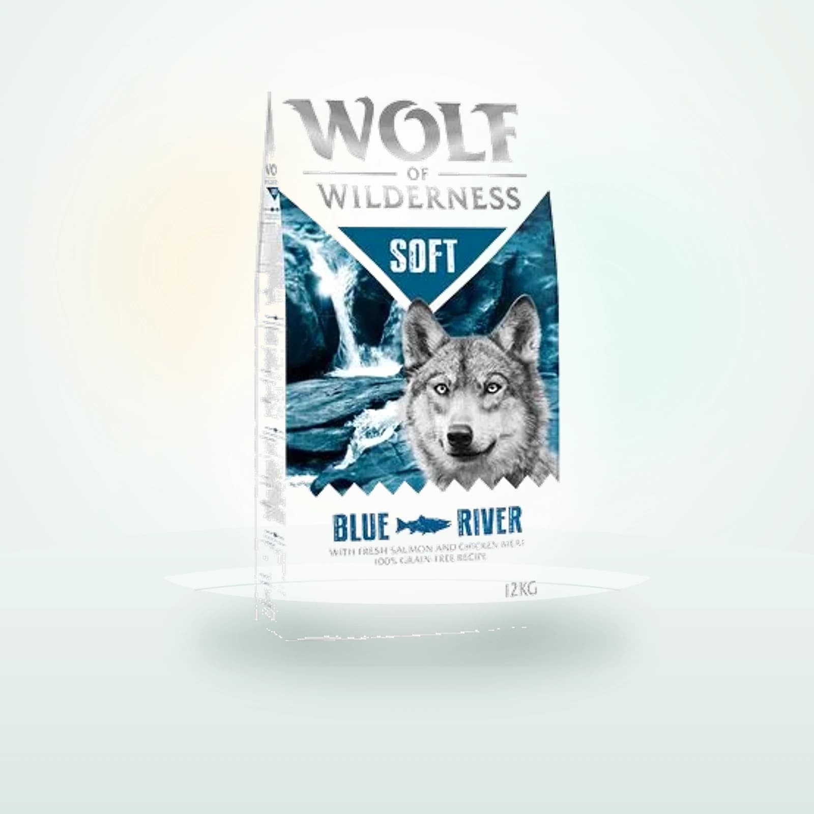 Wolf of Wilderness Soft Blue River