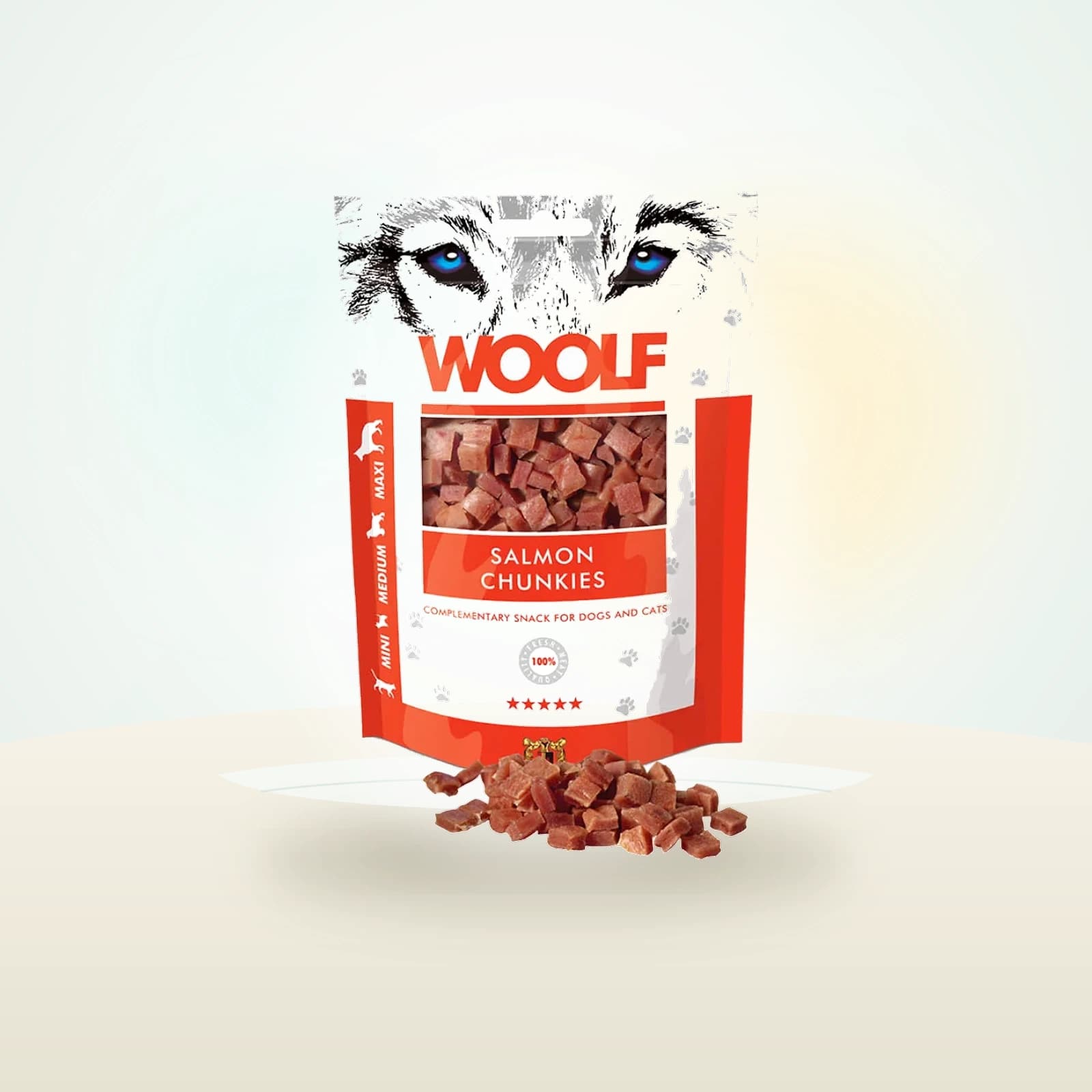 WOOLF Salmon Chunkies Dog Treats